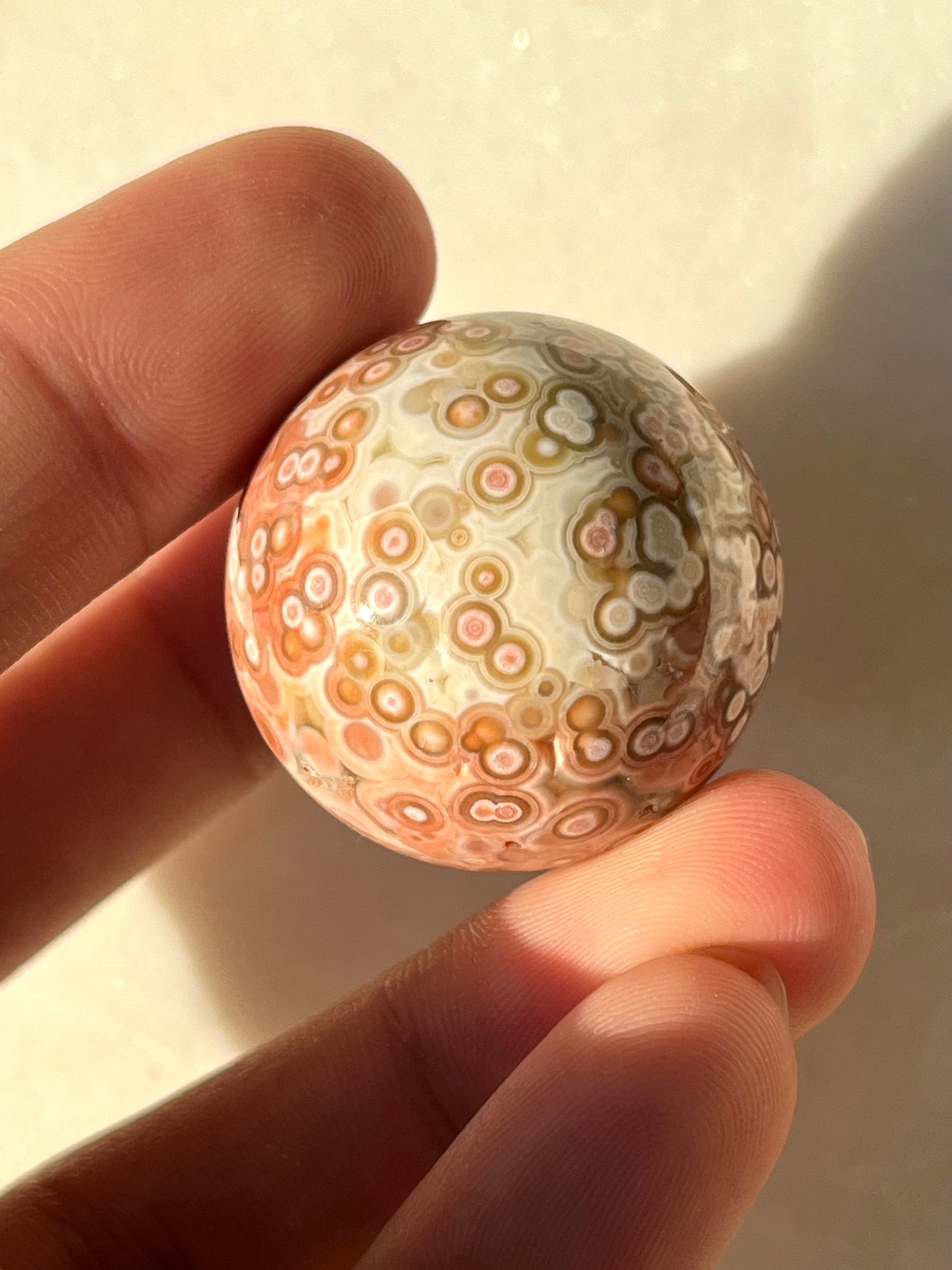 Jelly Orbicular Jasper Sphere & Stand (You Choose)