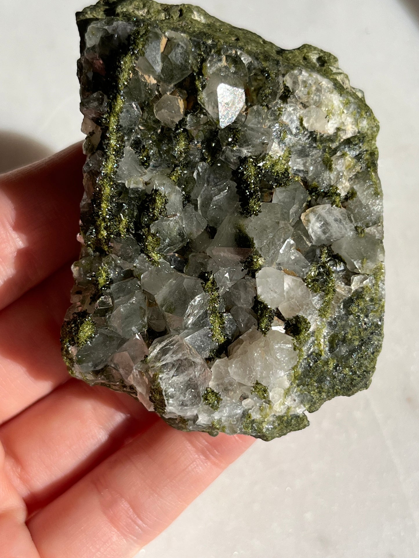 Epidote & Quartz Cluster (You Choose)