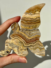 Load image into Gallery viewer, Indonesian Golden Crazy Lace Agate Fairy Carving (Repair)
