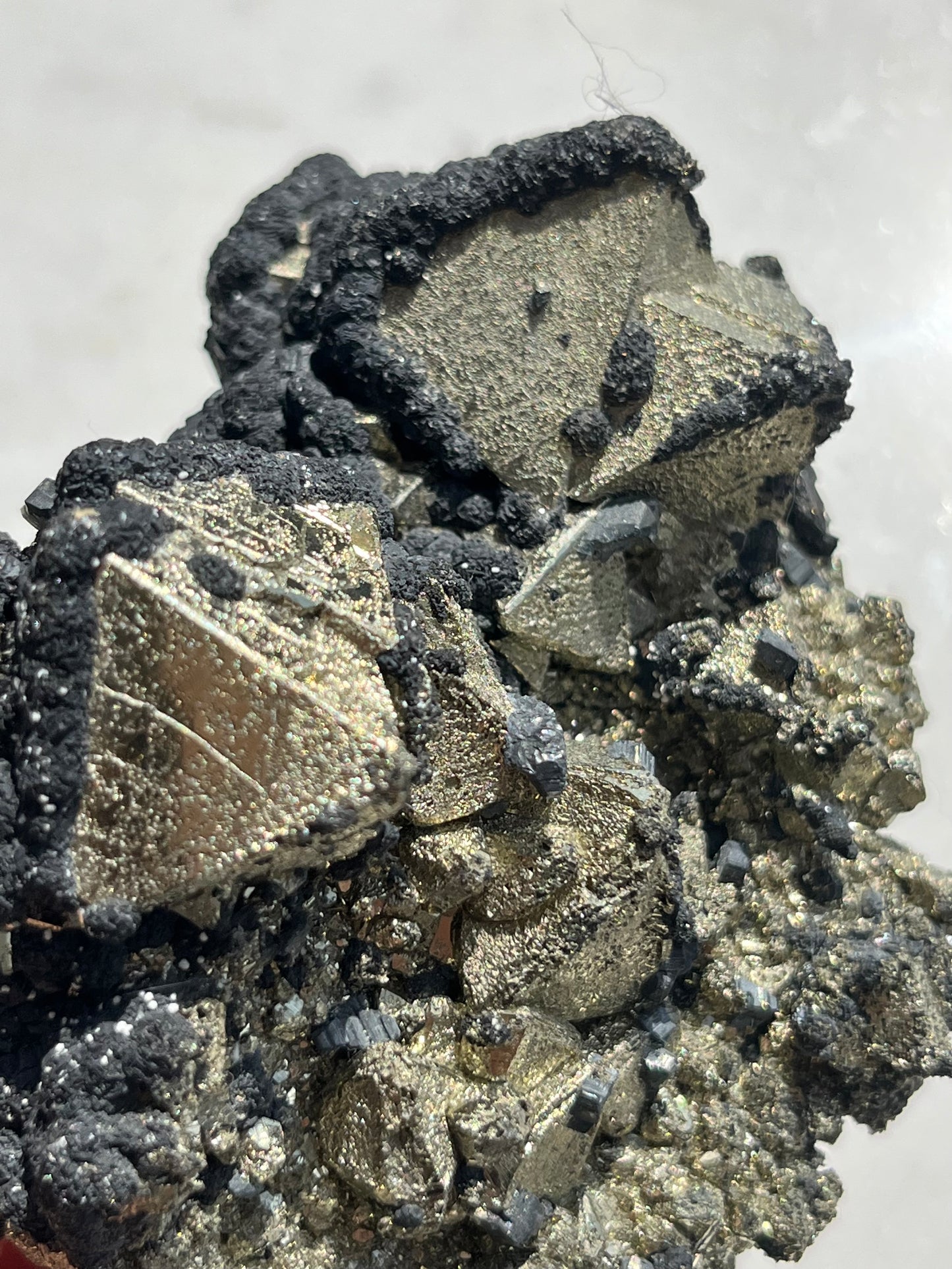 A Grade Octahedral Pyrite Cluster w/Quartz & Sphalerite #3