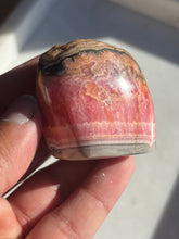 Load image into Gallery viewer, Gemmy Banded Rhodochrosite Freeform w/Pyrite Inclusions #10
