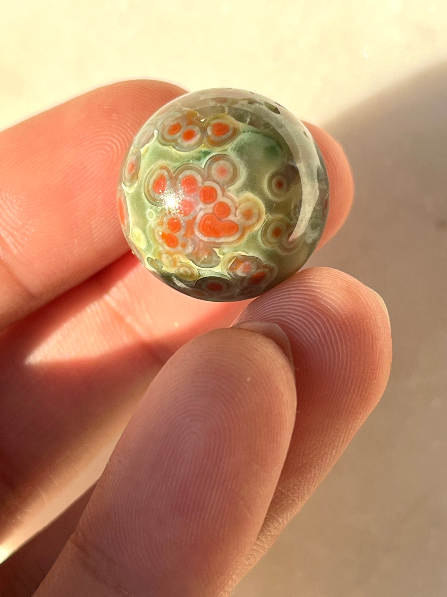 Jelly Orbicular Jasper Sphere & Stand (You Choose)