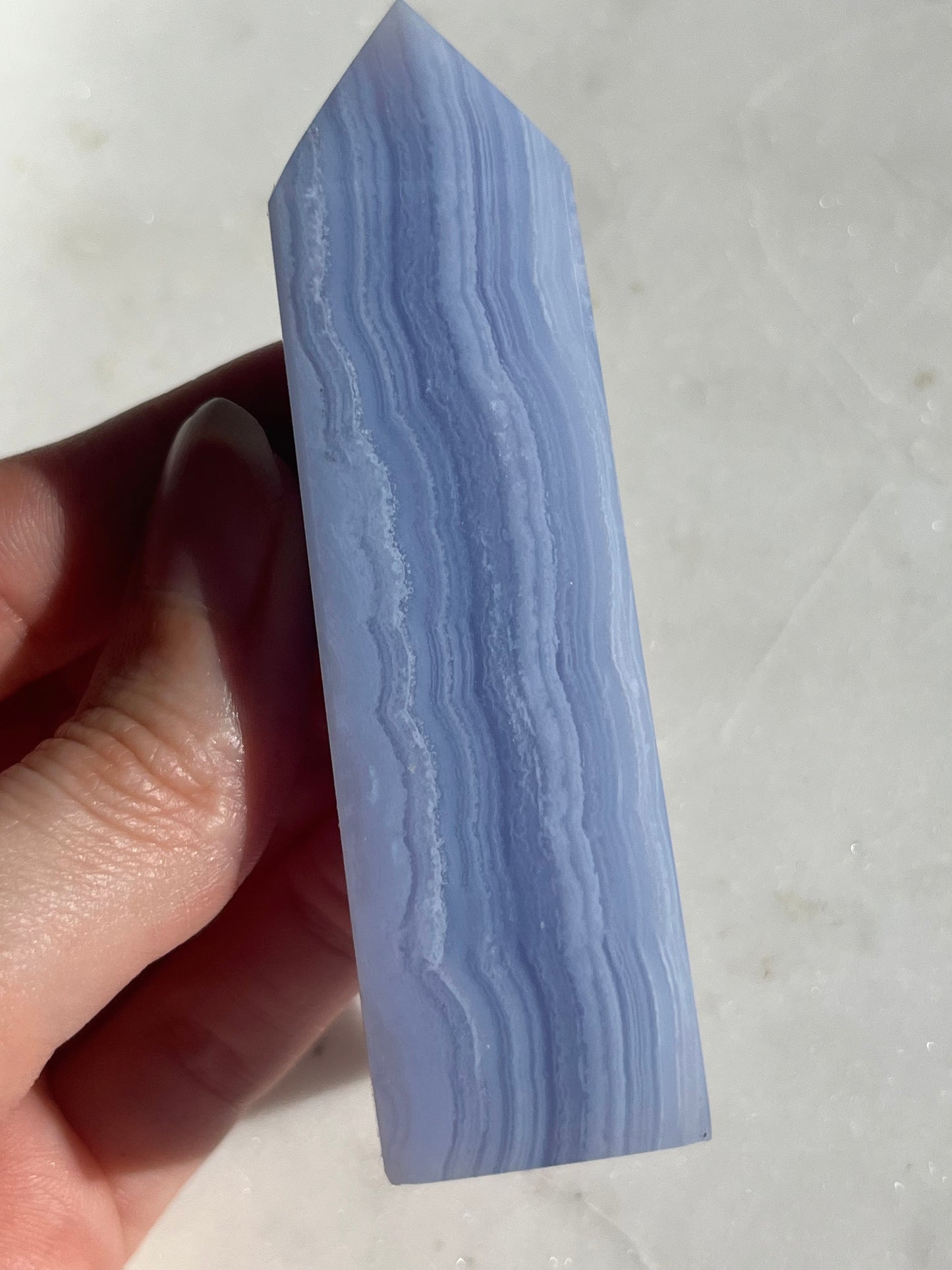 A Grade Blue Lace Agate Tower #15