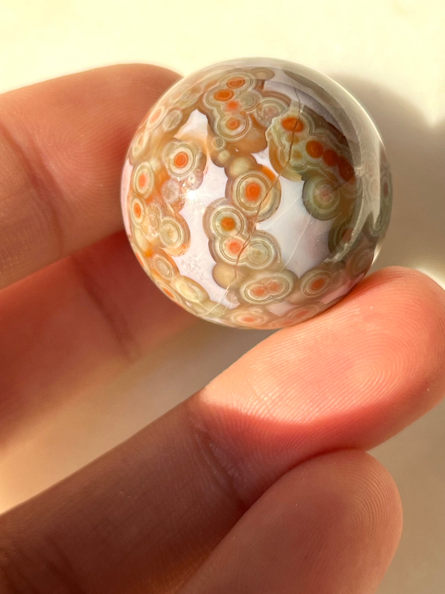 Jelly Orbicular Jasper Sphere & Stand (You Choose)