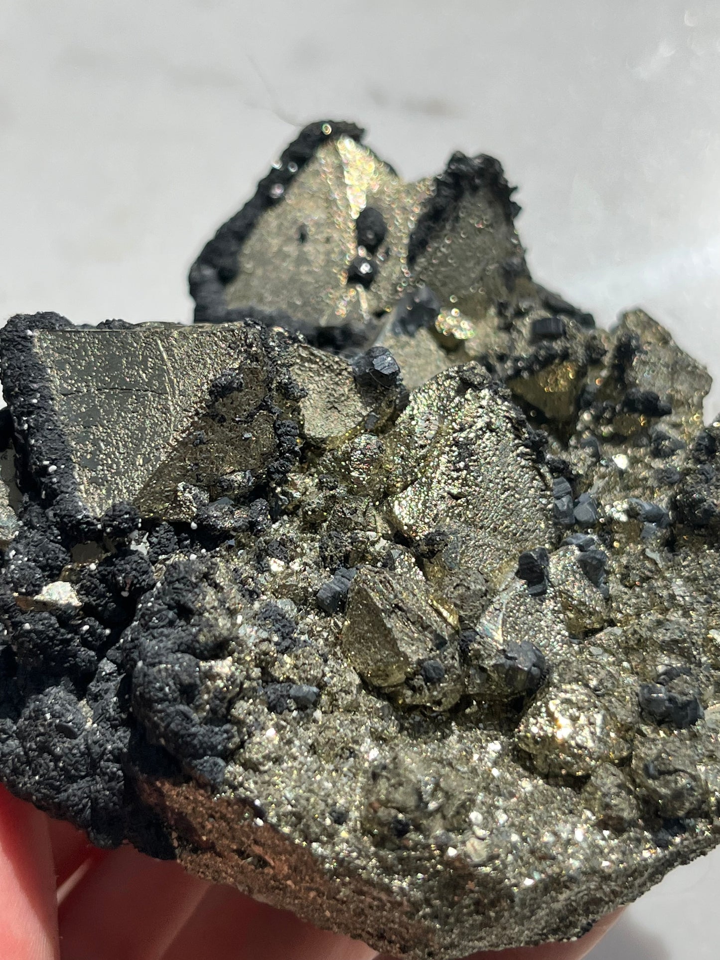 A Grade Octahedral Pyrite Cluster w/Quartz & Sphalerite #3