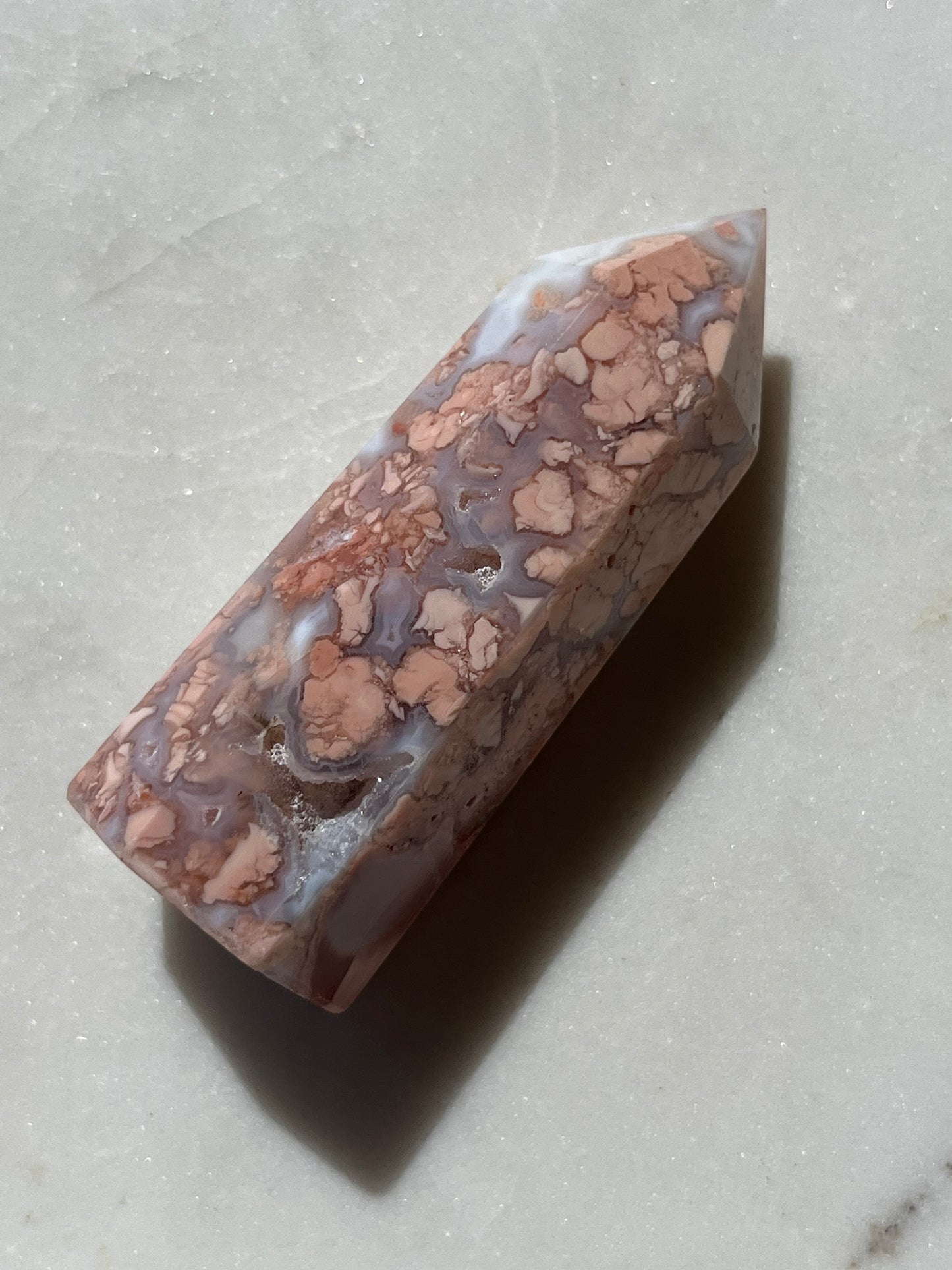 Cotton Candy Agate (Brecciated Jasper in Chalcedony)Tower #9
