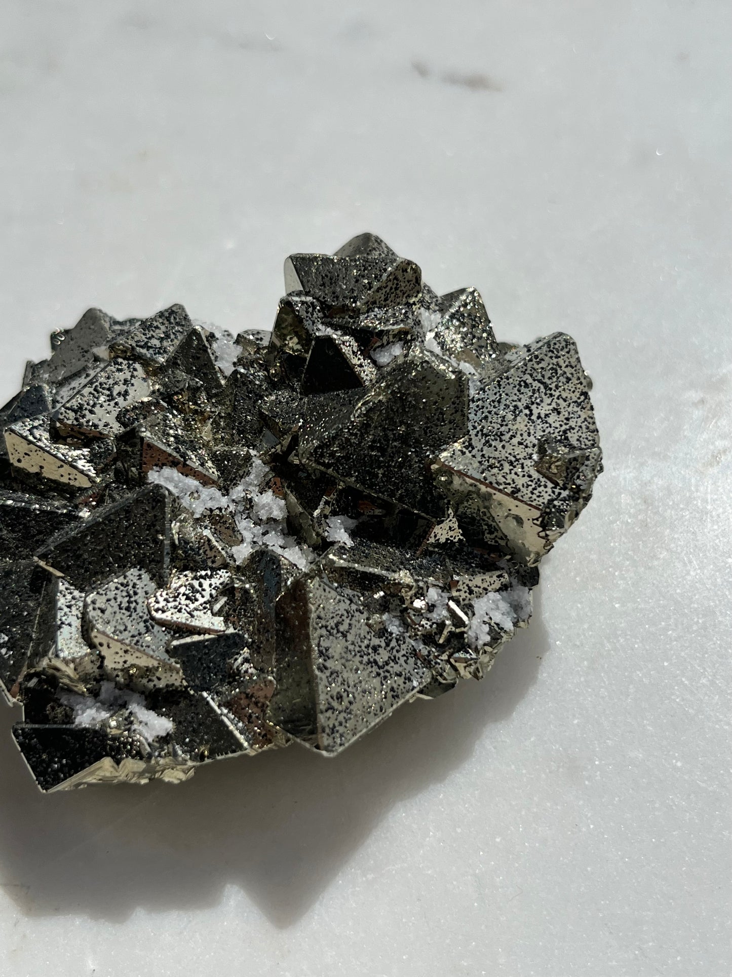 A Grade Octahedral Pyrite Cluster w/Quartz & Sphalerite #2