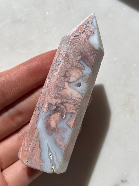 Cotton Candy Agate (Brecciated Jasper in Chalcedony)Tower #8