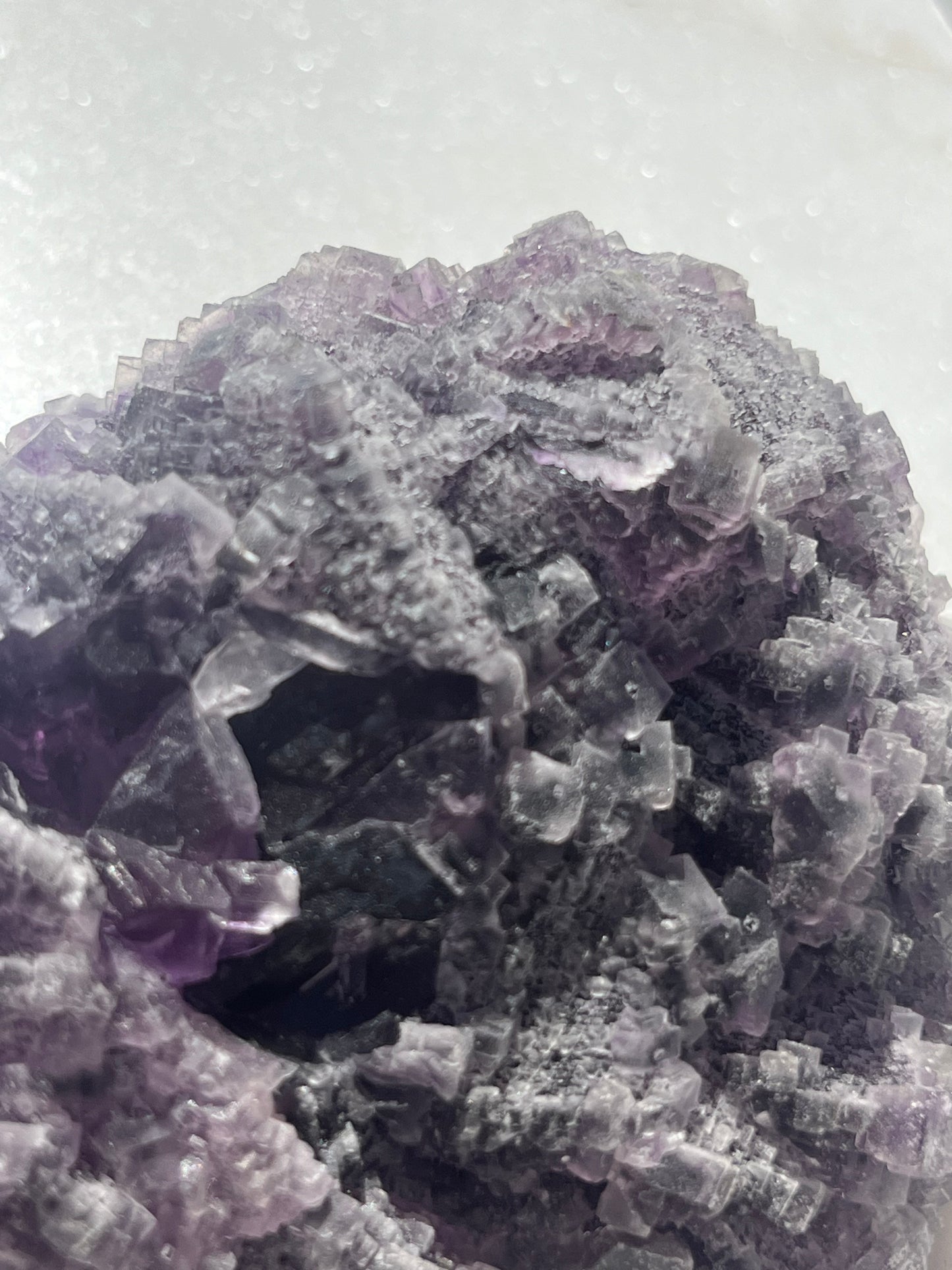 Stepped Octahedral Purple Fluorite Specimen #3