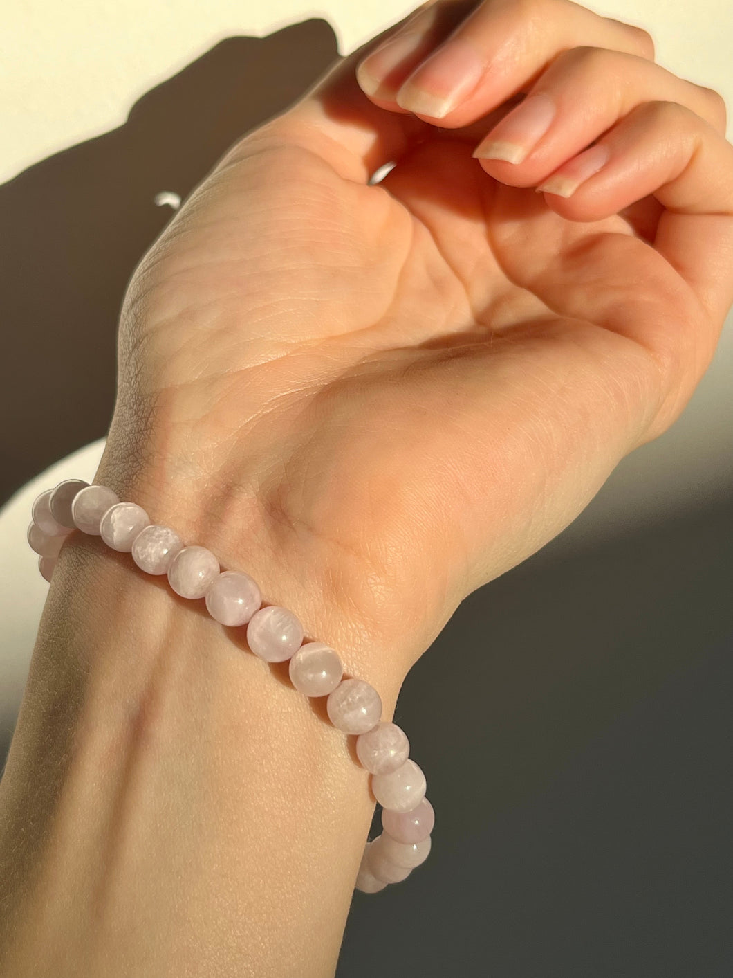 Kunzite 6mm Bead Bracelet