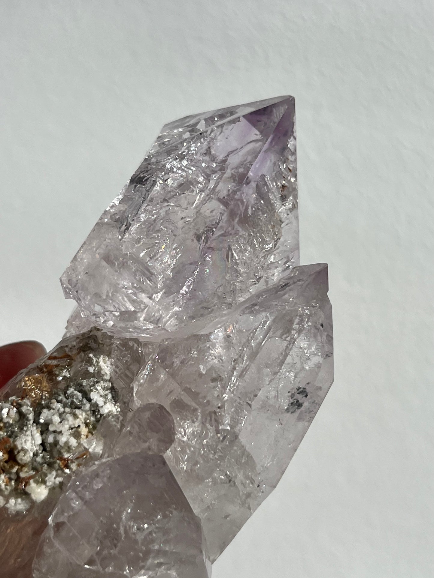 'Chanan' Rare Himalayan Fenster Amethyst Specimen w/ Siderite, Muscovite & Albite  #1