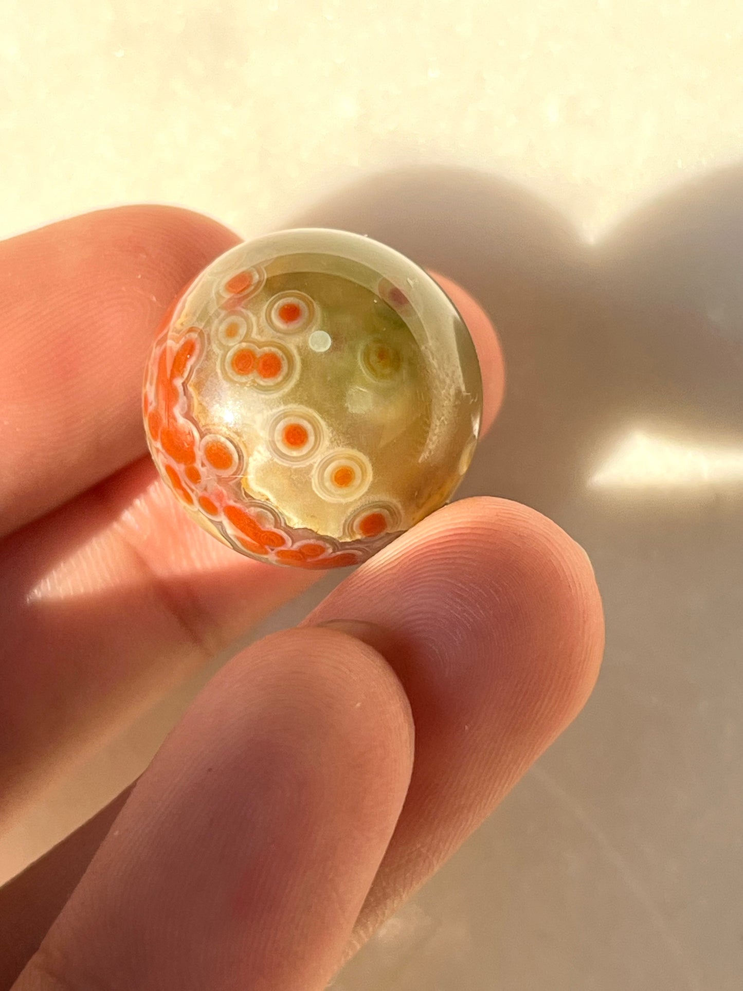 Jelly Orbicular Jasper Sphere & Stand (You Choose)