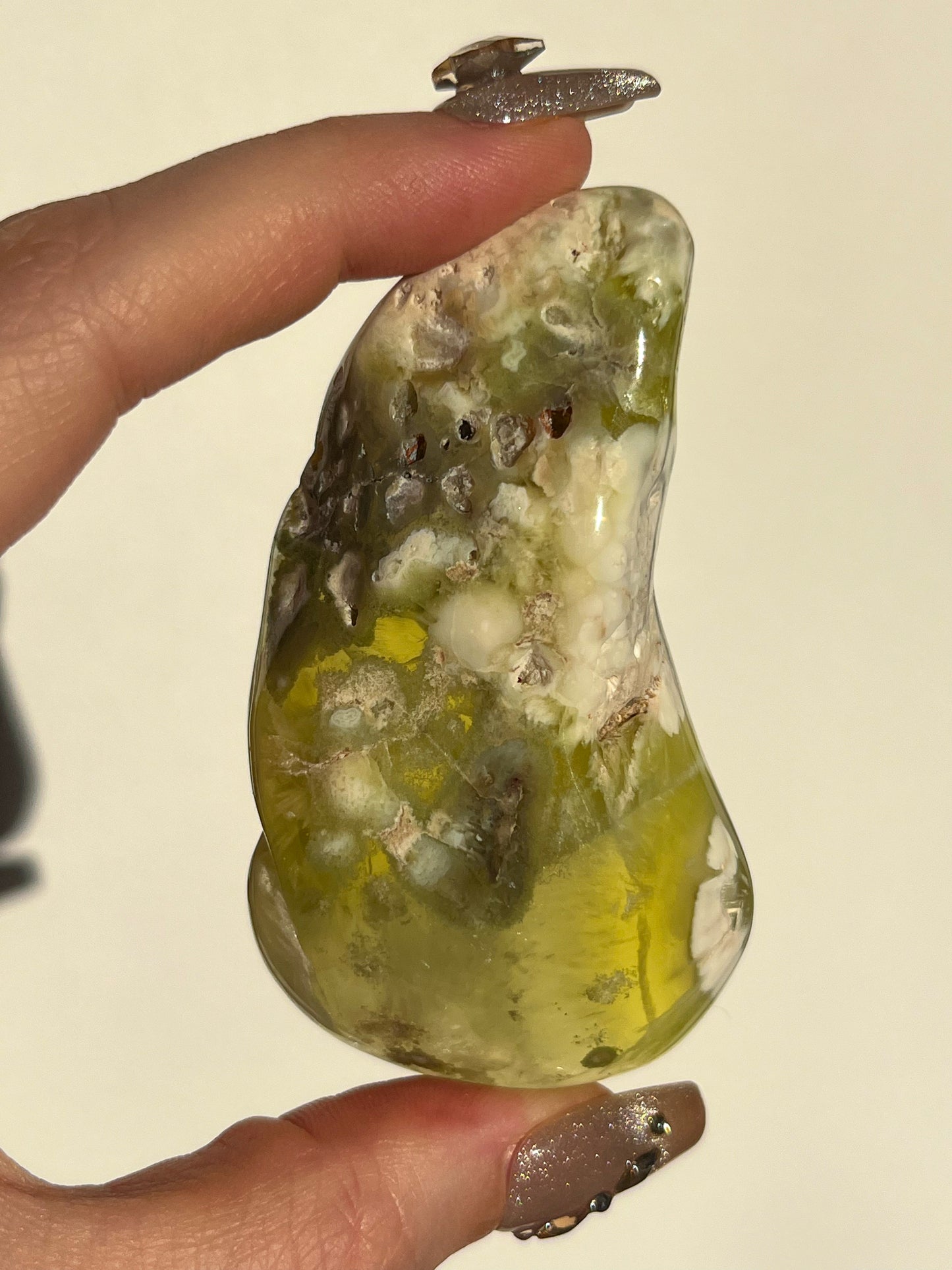 AA Grade Australian Prehnite & Natrolite Polished Freeform #B