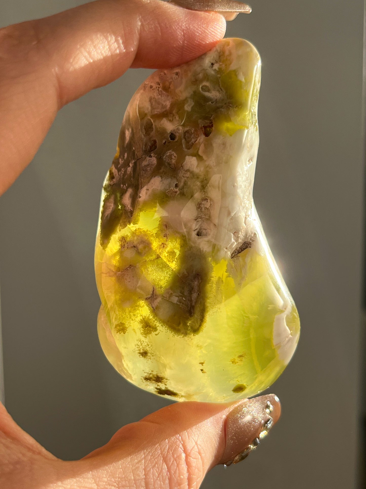 AA Grade Australian Prehnite & Natrolite Polished Freeform #B