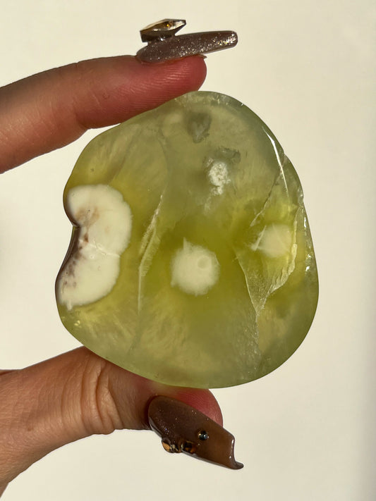 AA Grade Australian Prehnite & Natrolite Polished Freeform #D