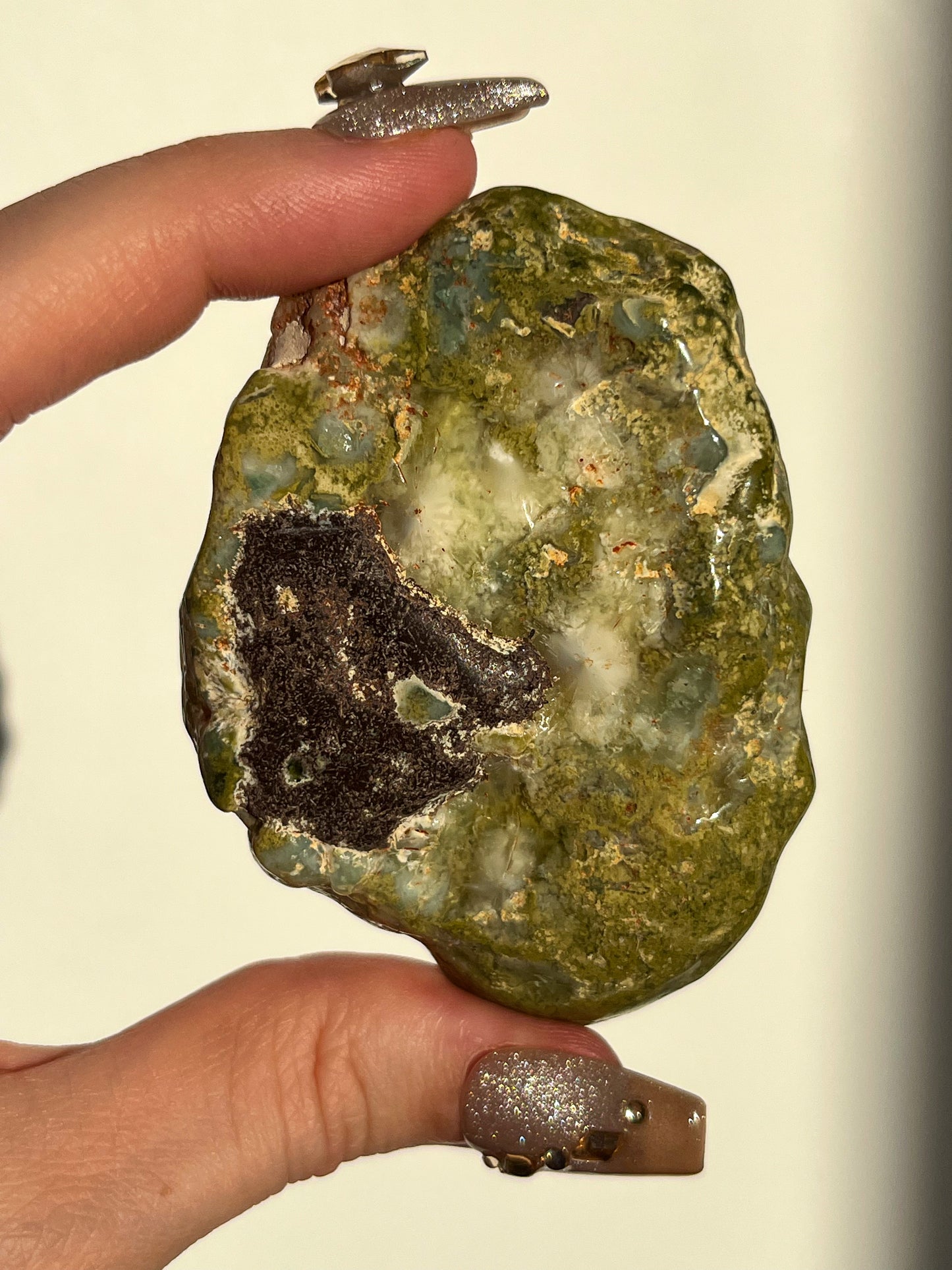 AA Grade Australian Prehnite & Natrolite Polished Freeform #E