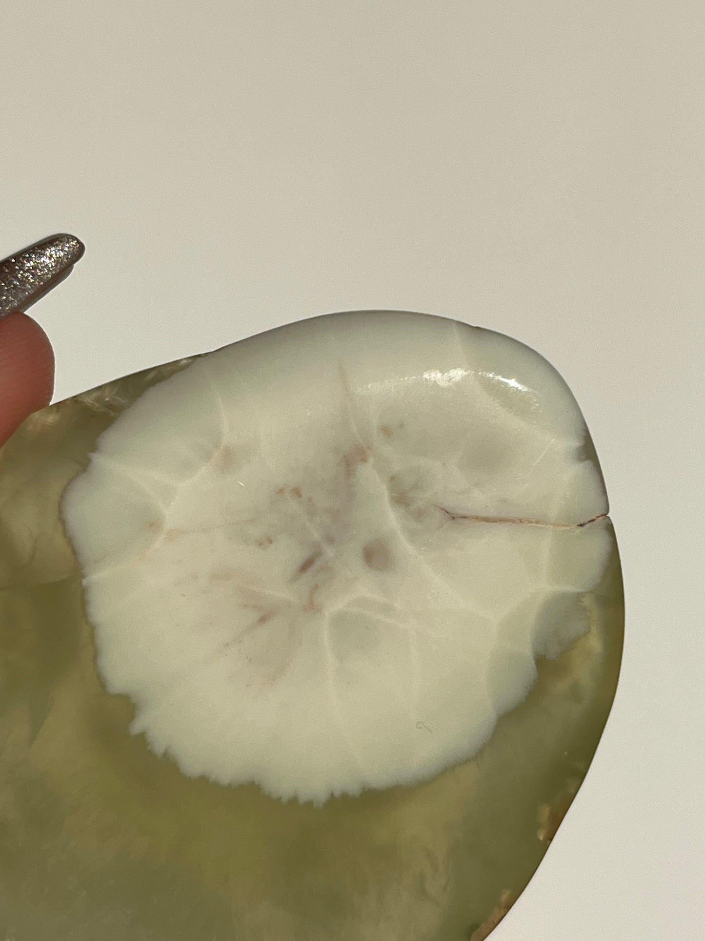 AA Grade Australian Prehnite with Natrolite Polished Freeform C