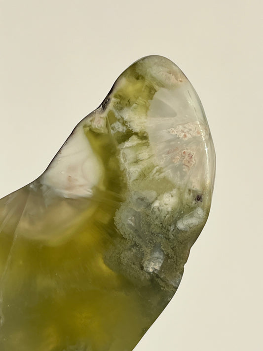 AA Grade Australian Prehnite with Natrolite Polished Freeform D