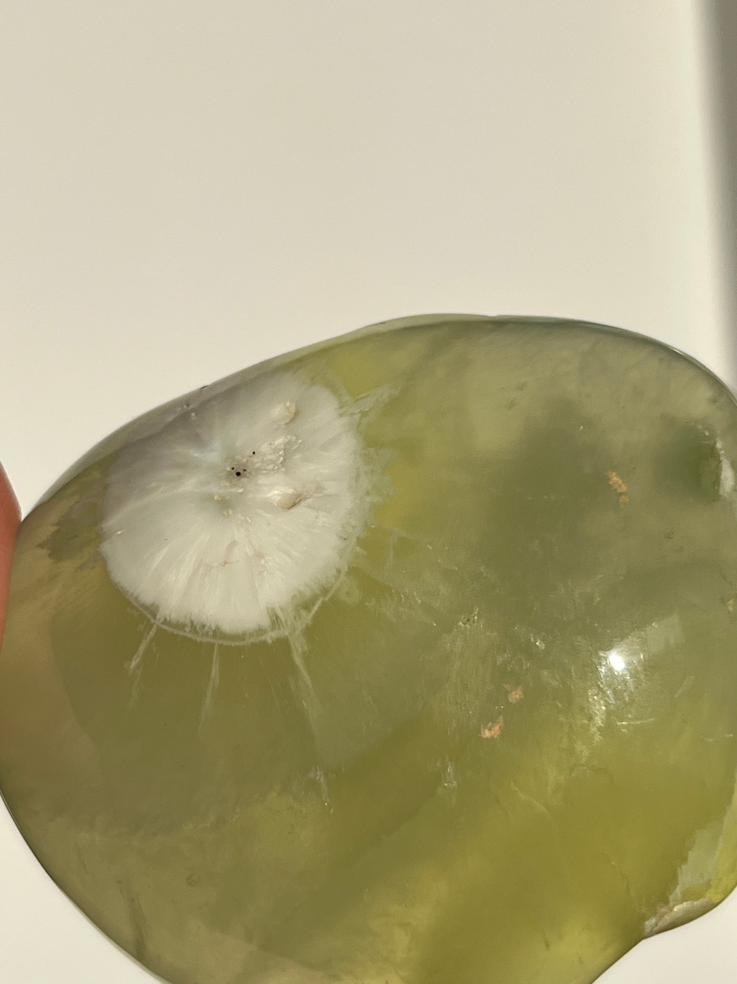 AA Grade Australian Prehnite with Natrolite Polished Freeform F