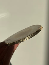 Load image into Gallery viewer, 24kt Gold Electroplated Quartz &amp; Chalcedony Slice #B
