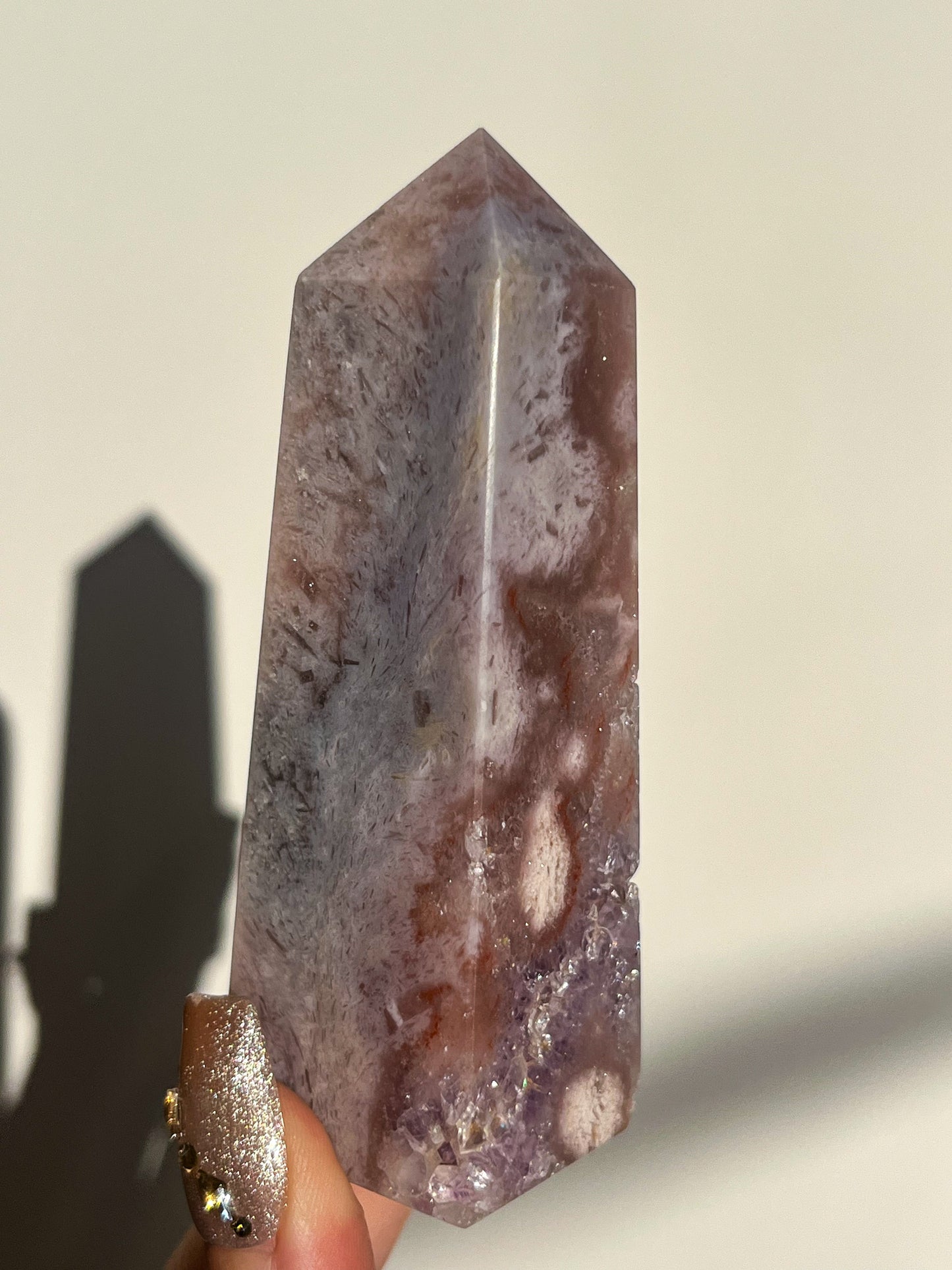 A Grade Pink Amethyst Tower #I