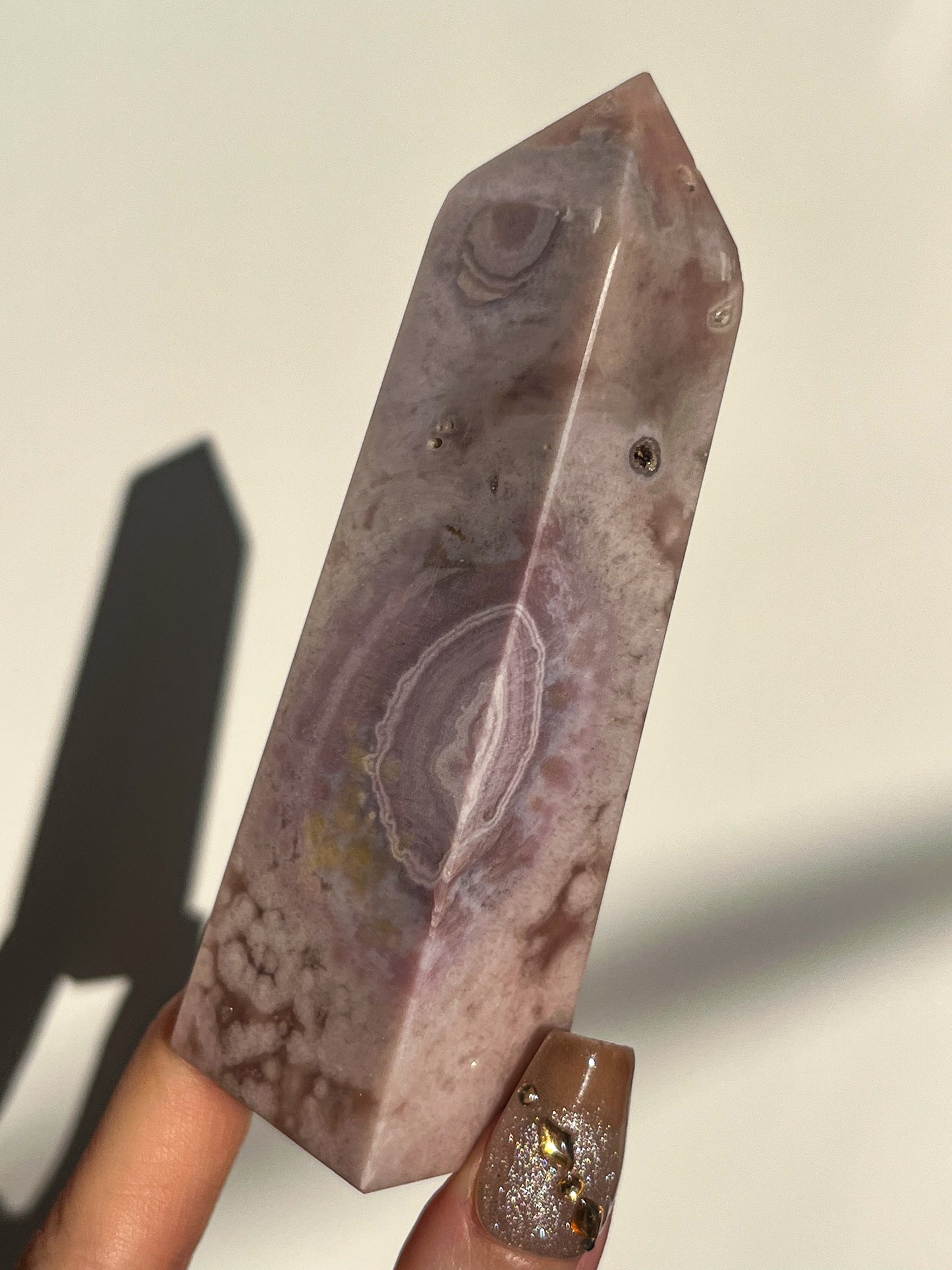 A Grade Pink Amethyst Tower #L