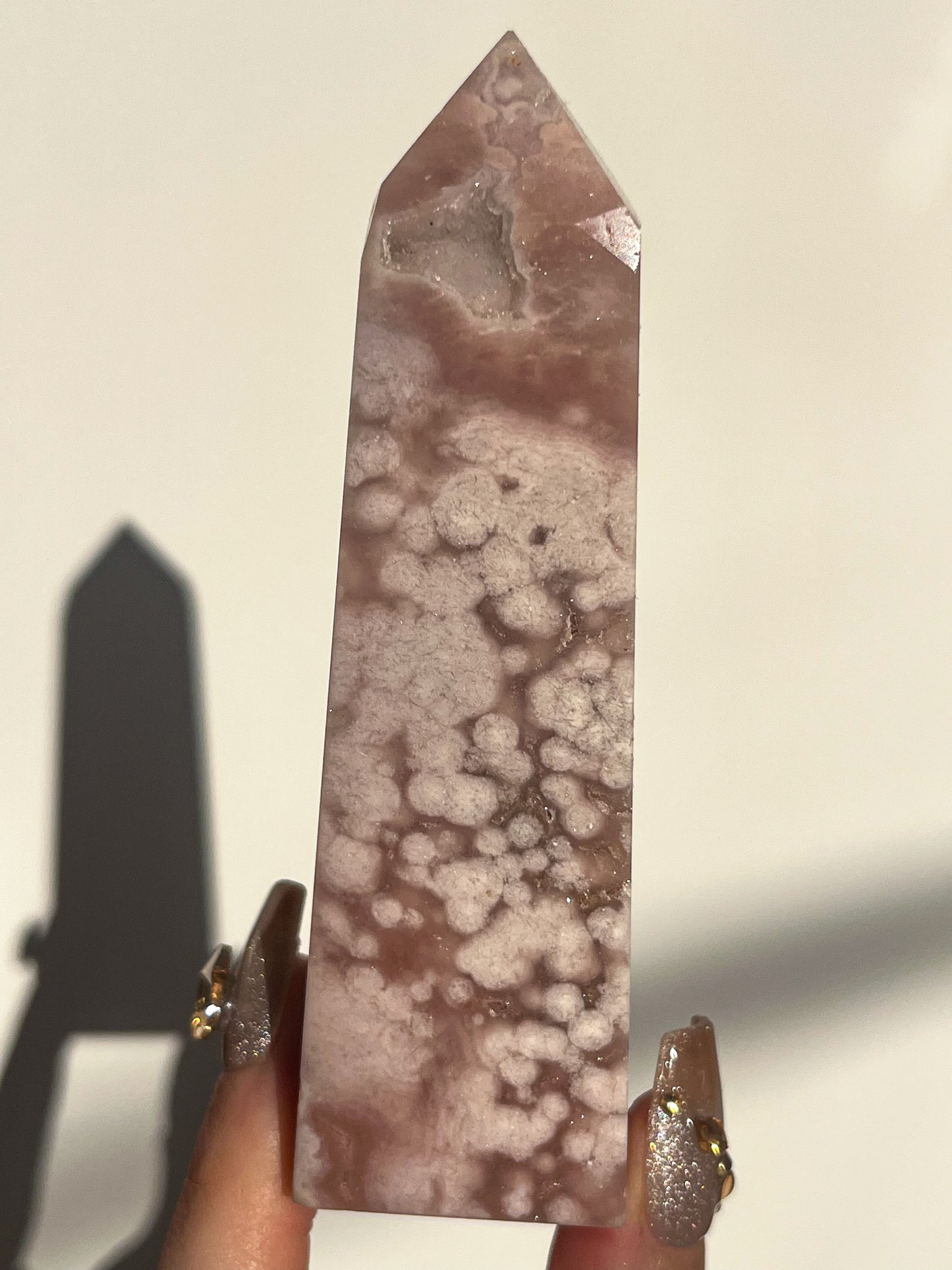 A Grade Pink Amethyst Tower #L