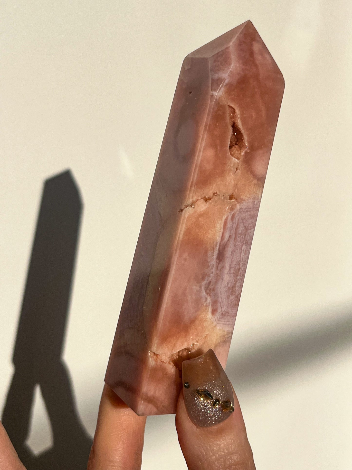 A Grade Pink Amethyst Tower #M