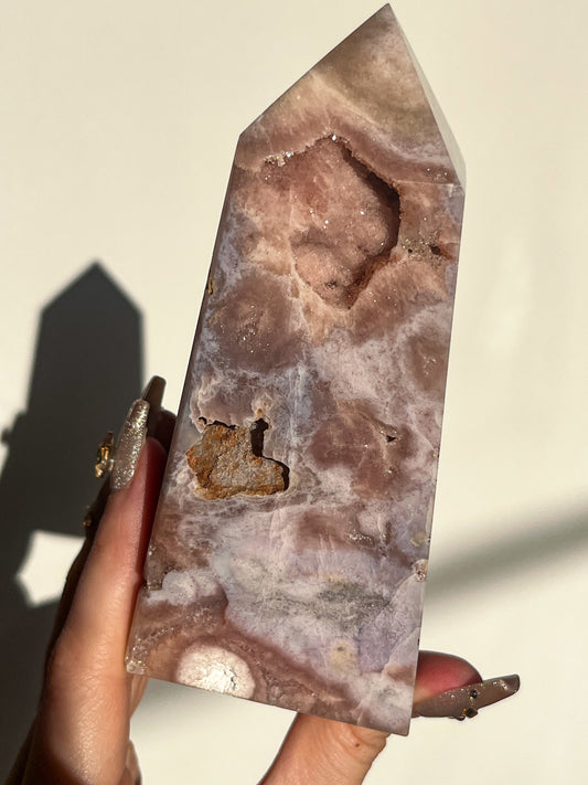 A Grade Pink Amethyst Tower #S