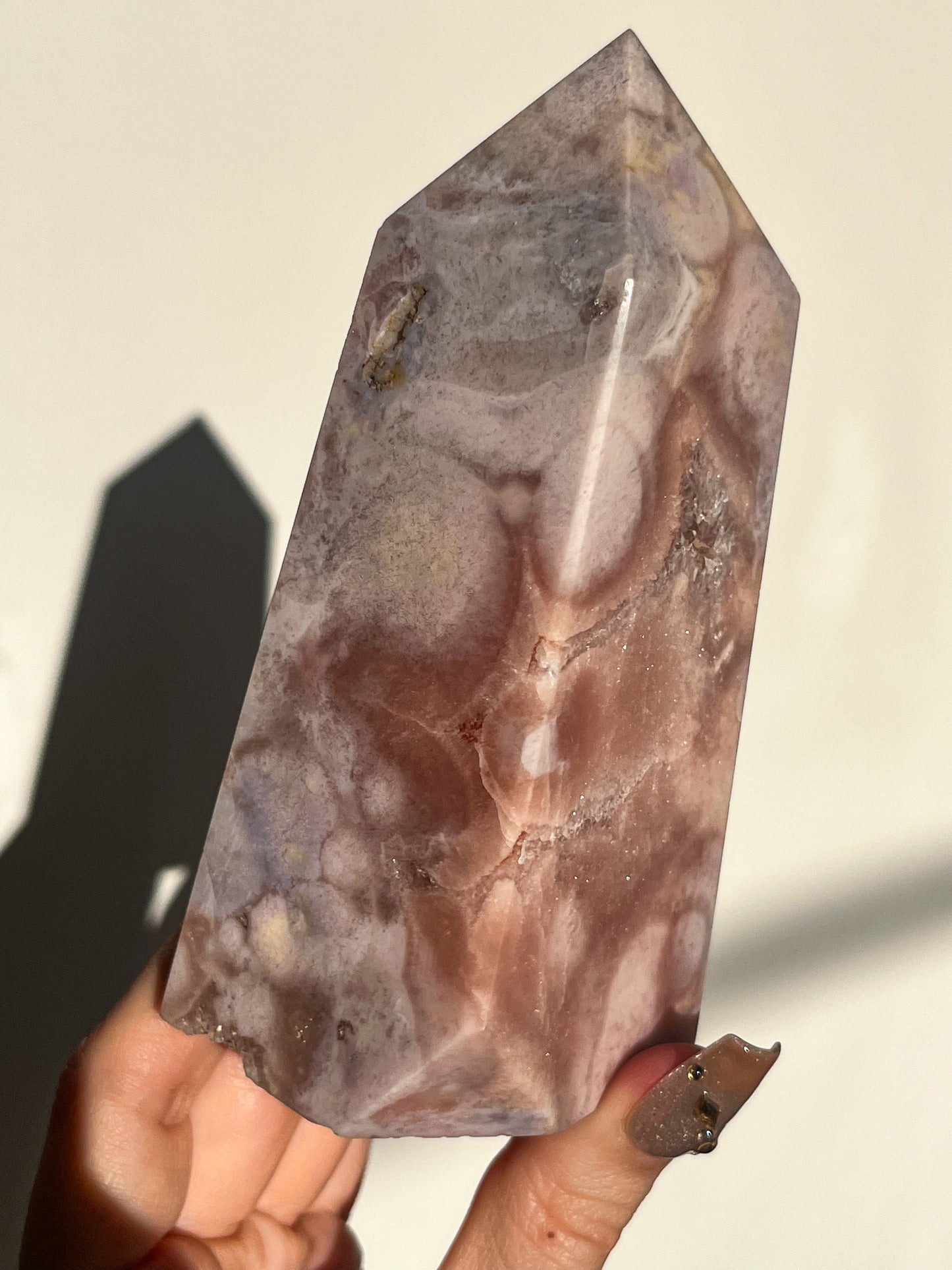 A Grade Pink Amethyst Tower #S