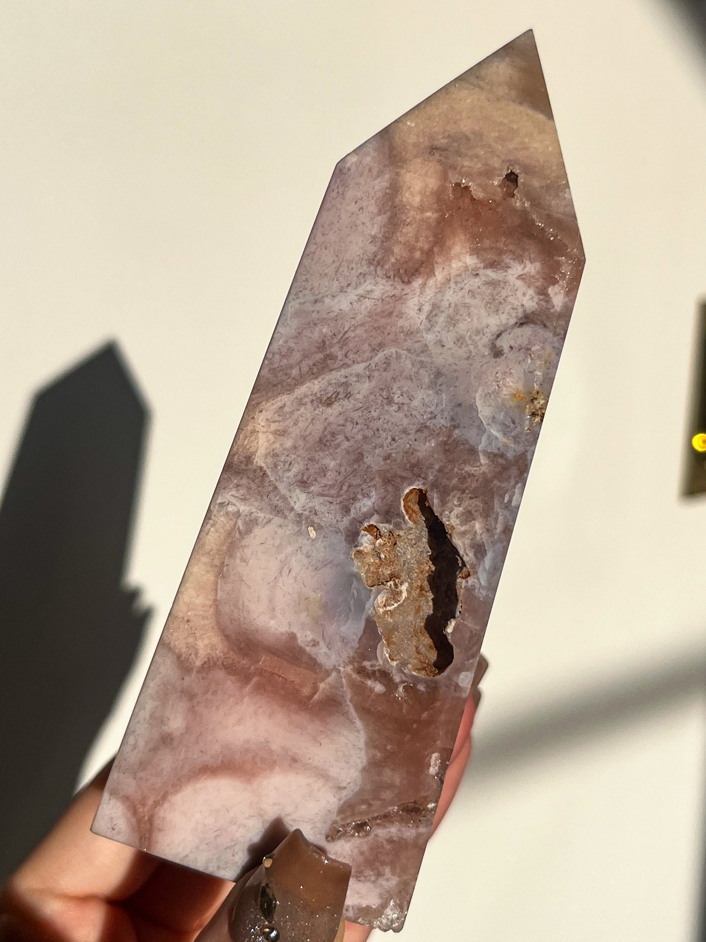 A Grade Pink Amethyst Tower #S