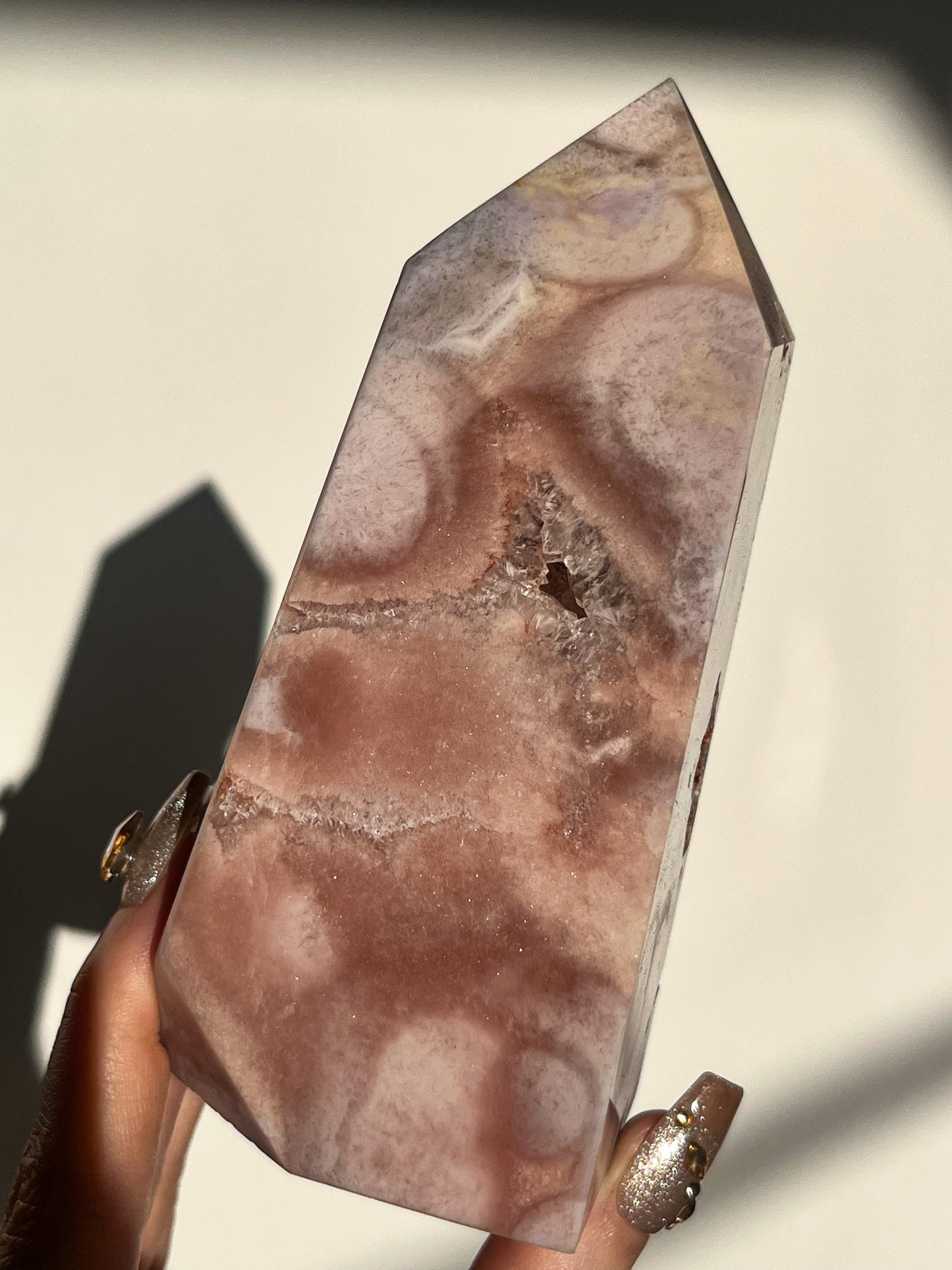 A Grade Pink Amethyst Tower #S