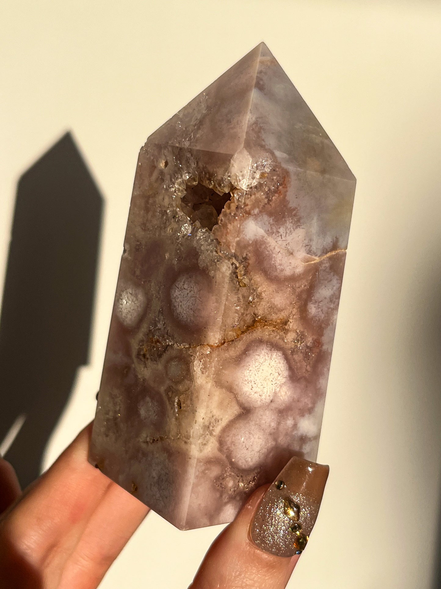 A Grade Pink Amethyst Tower #U