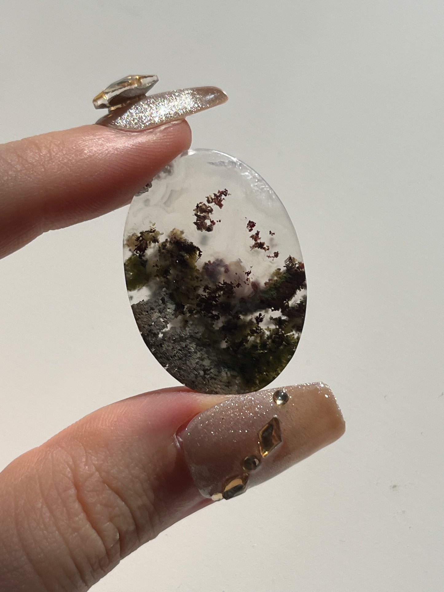 A Grade Scenic Moss Agate Cabochon (You Choose)