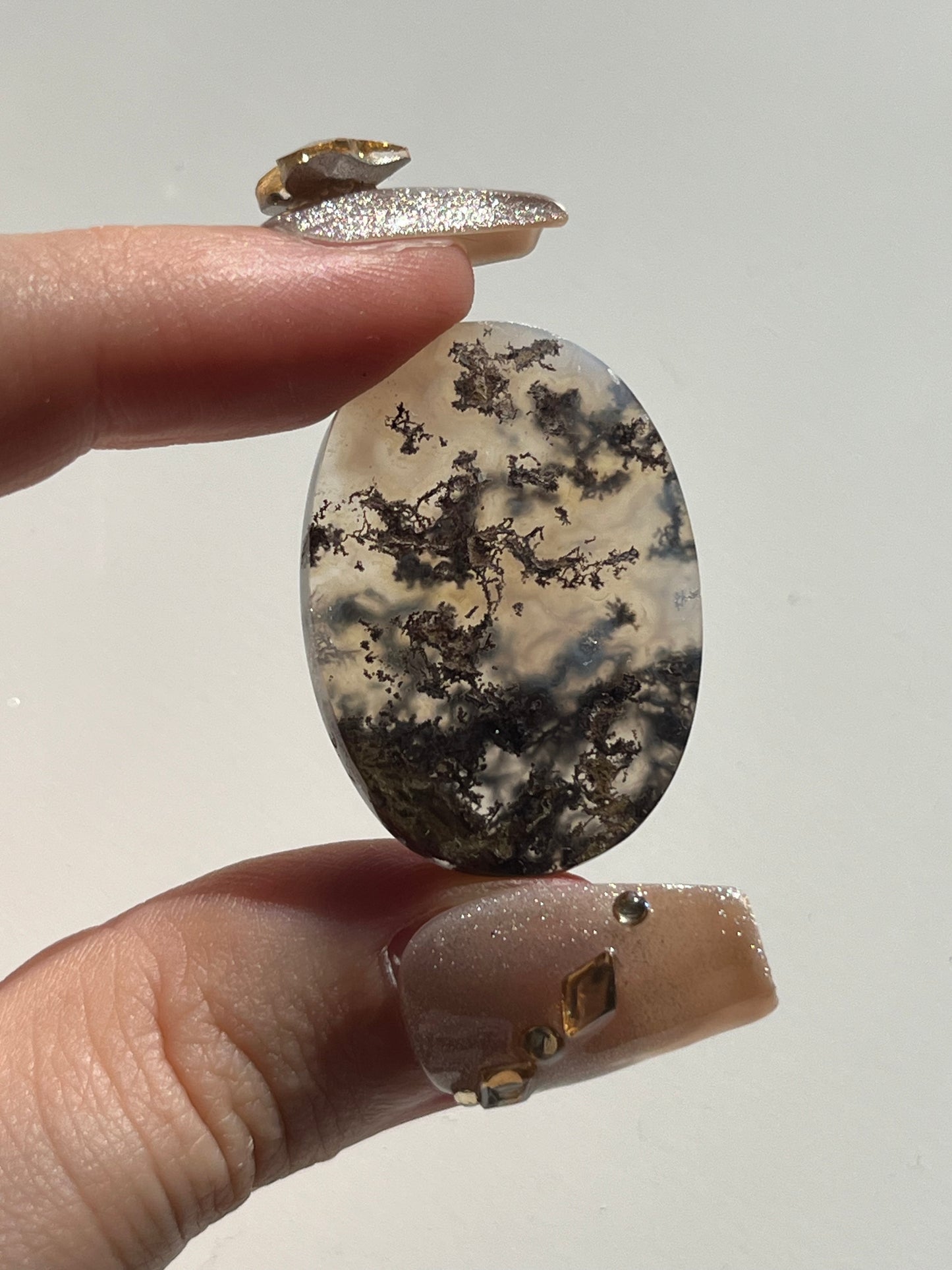 A Grade Scenic Moss Agate Cabochon (You Choose)