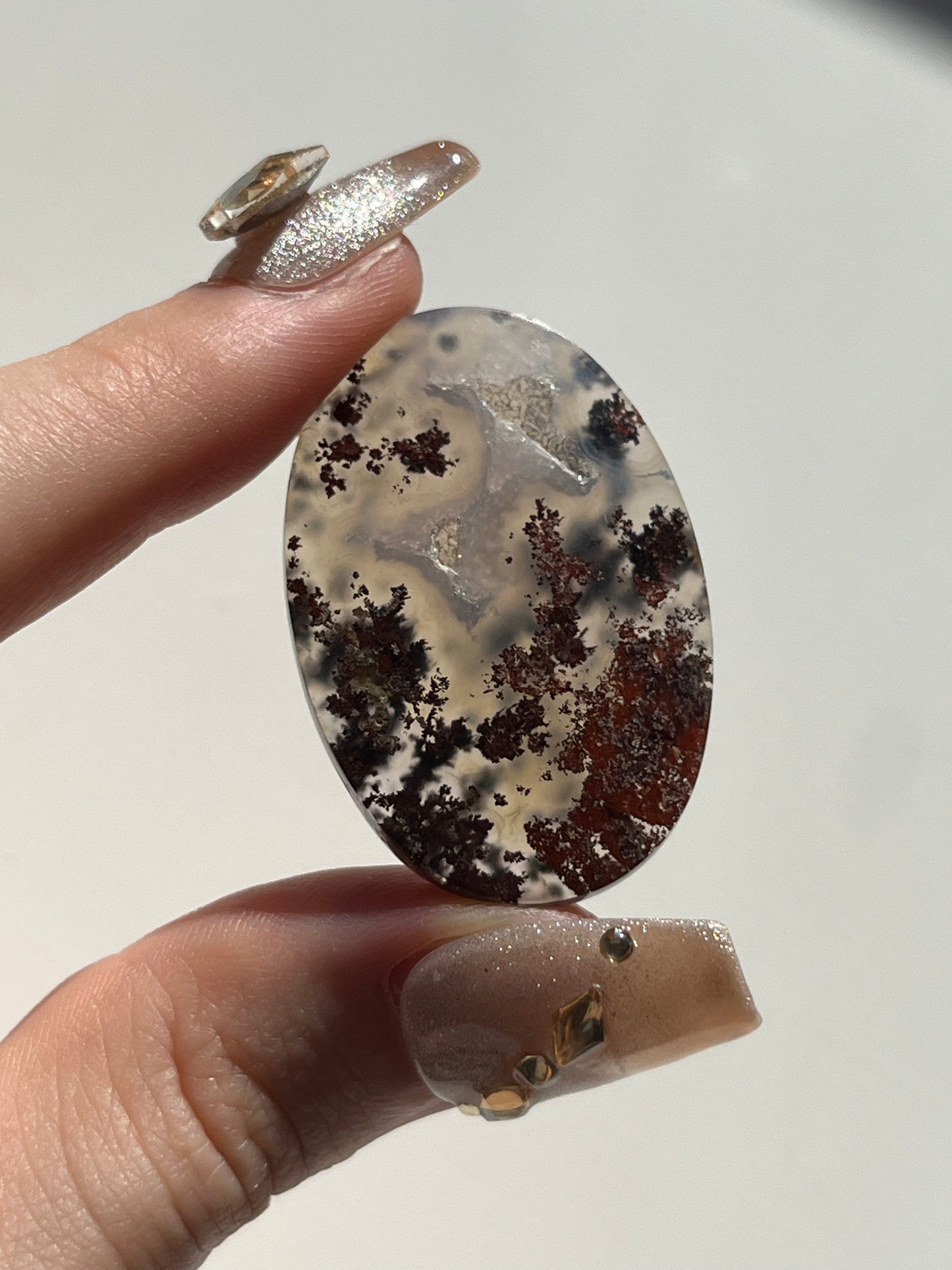 A Grade Scenic Moss Agate Cabochon (You Choose)