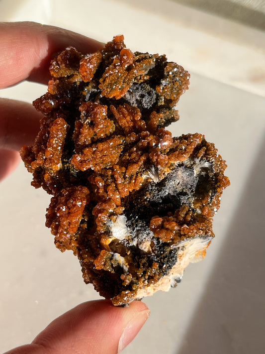 A Grade Vanadinite on Barite Specimen #C