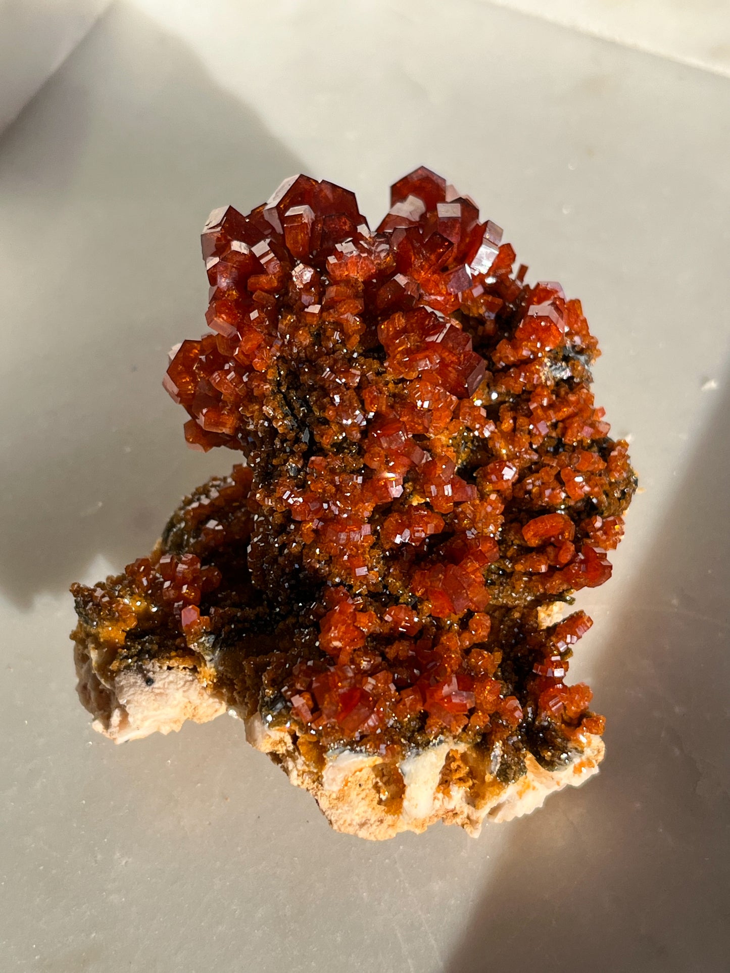 A Grade Vanadinite on Barite Specimen #D