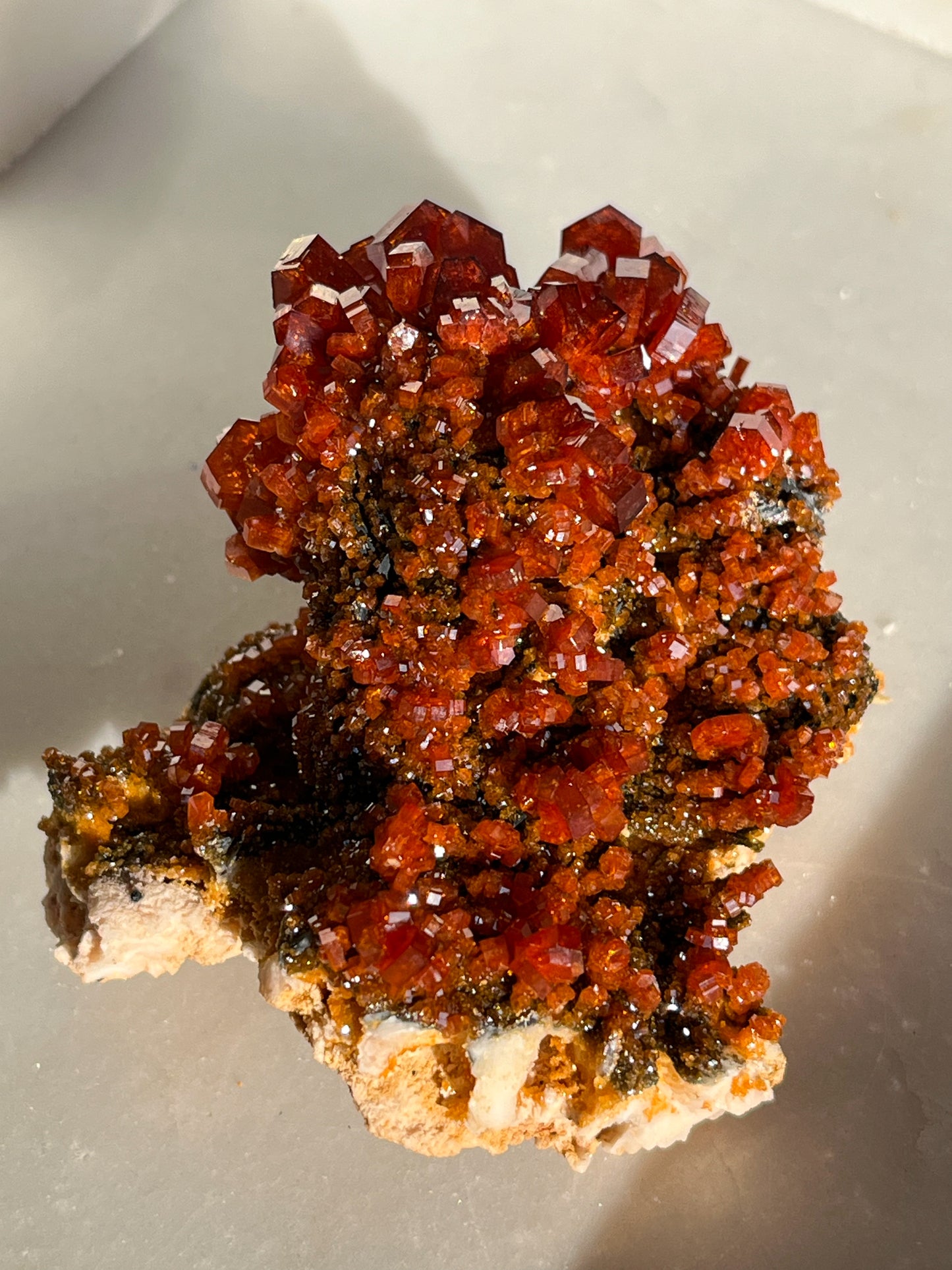 A Grade Vanadinite on Barite Specimen #D