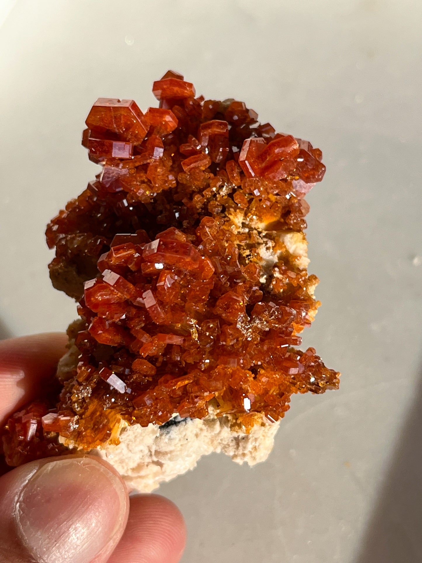 A Grade Vanadinite on Barite Specimen #E