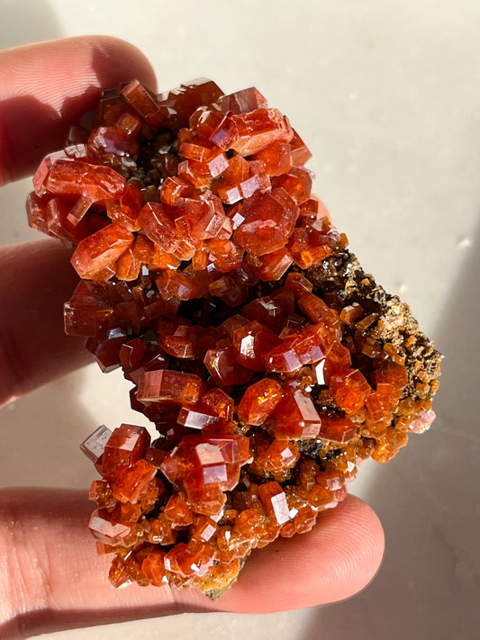 A Grade Vanadinite on Barite Specimen #F