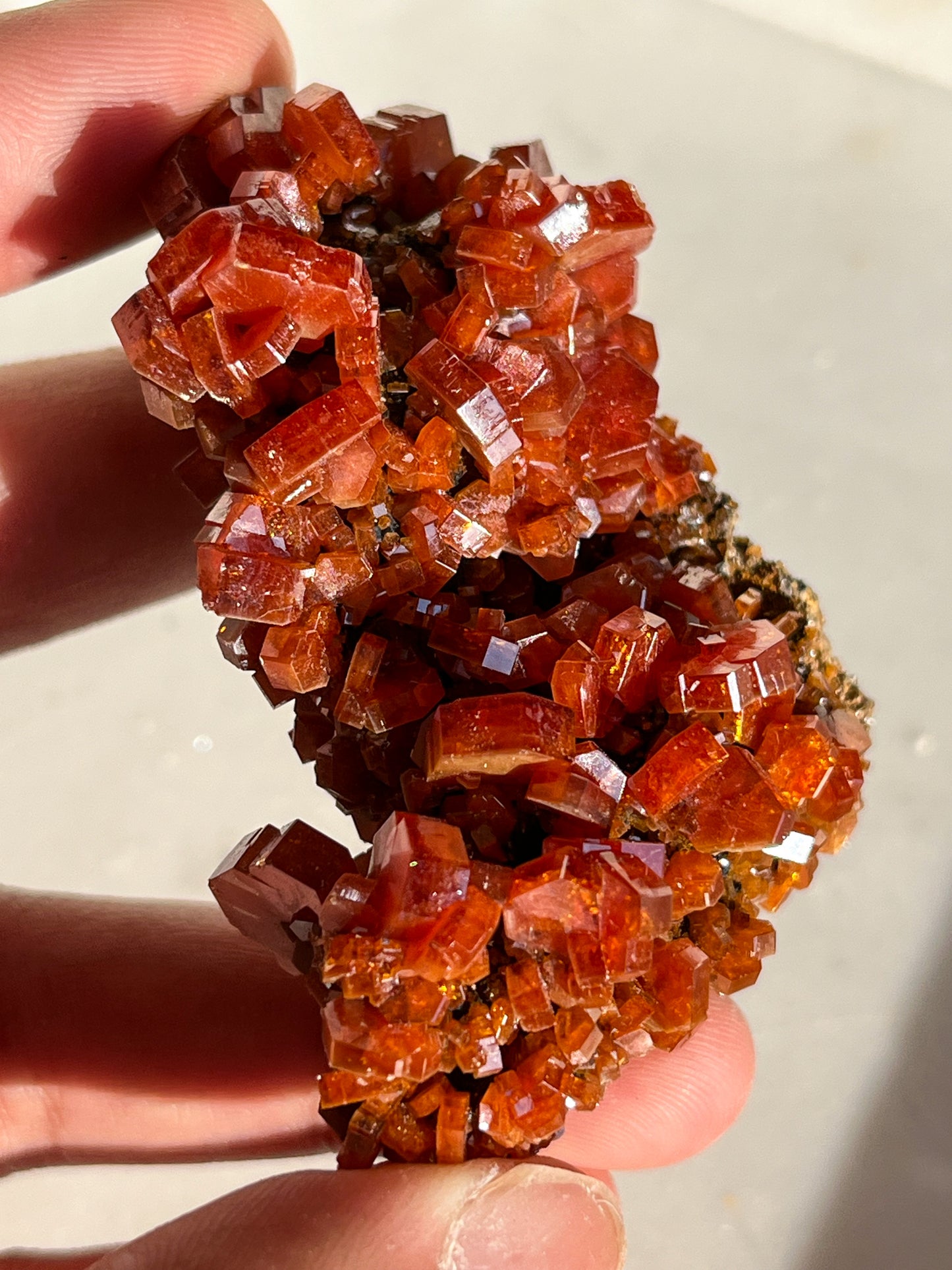 A Grade Vanadinite on Barite Specimen #F