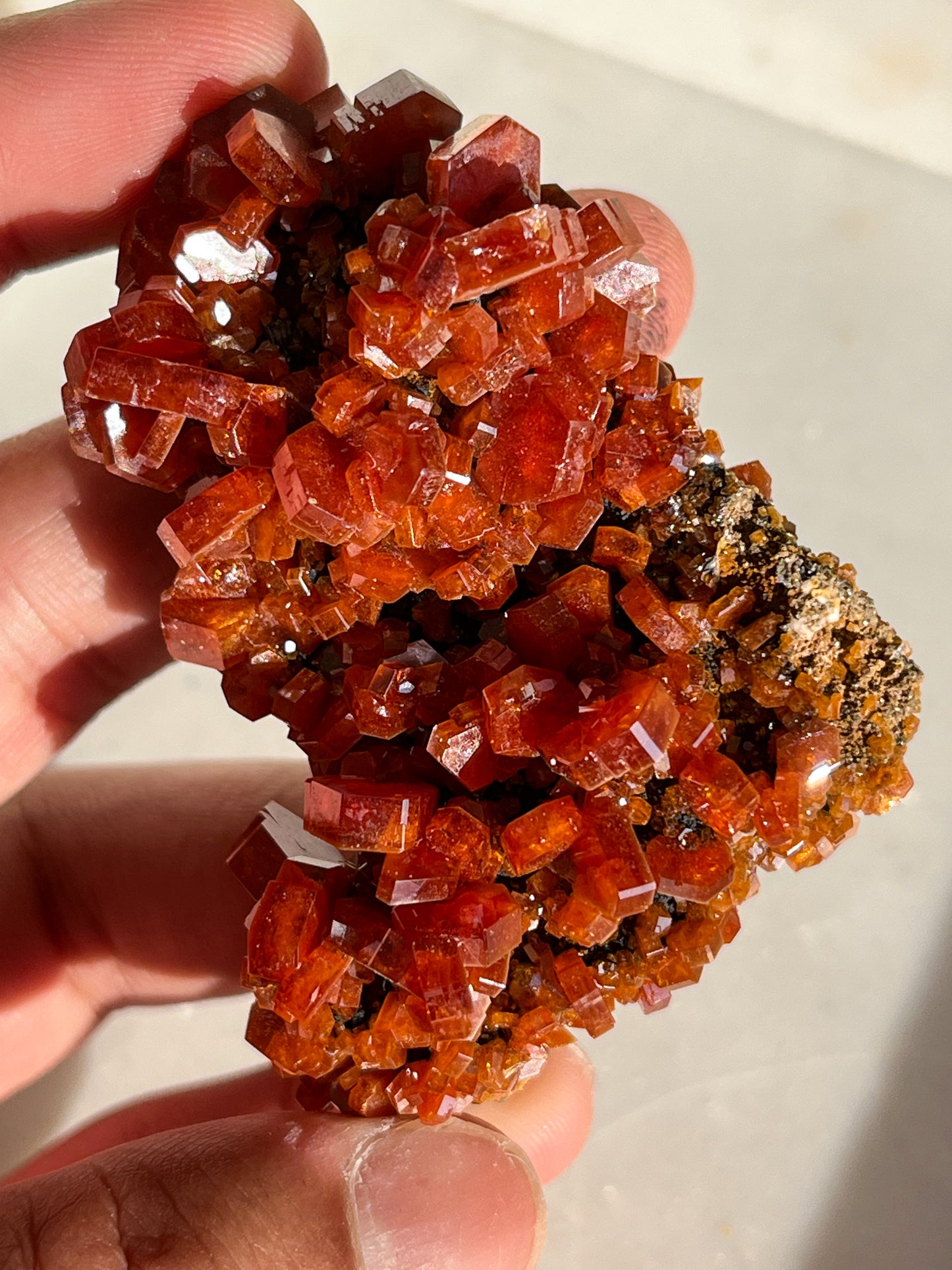 A Grade Vanadinite on Barite Specimen #F