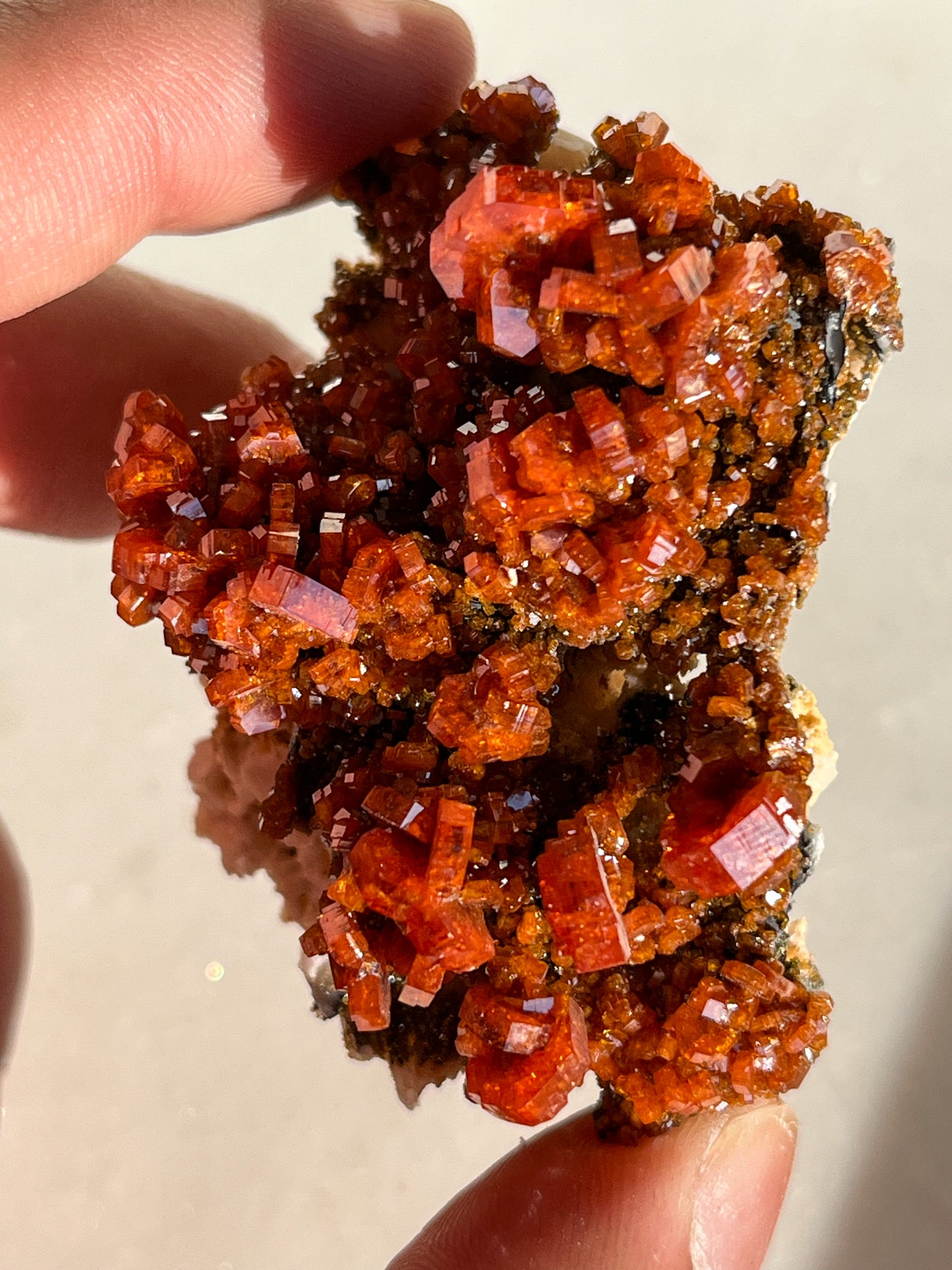 A Grade Vanadinite on Barite Specimen #G