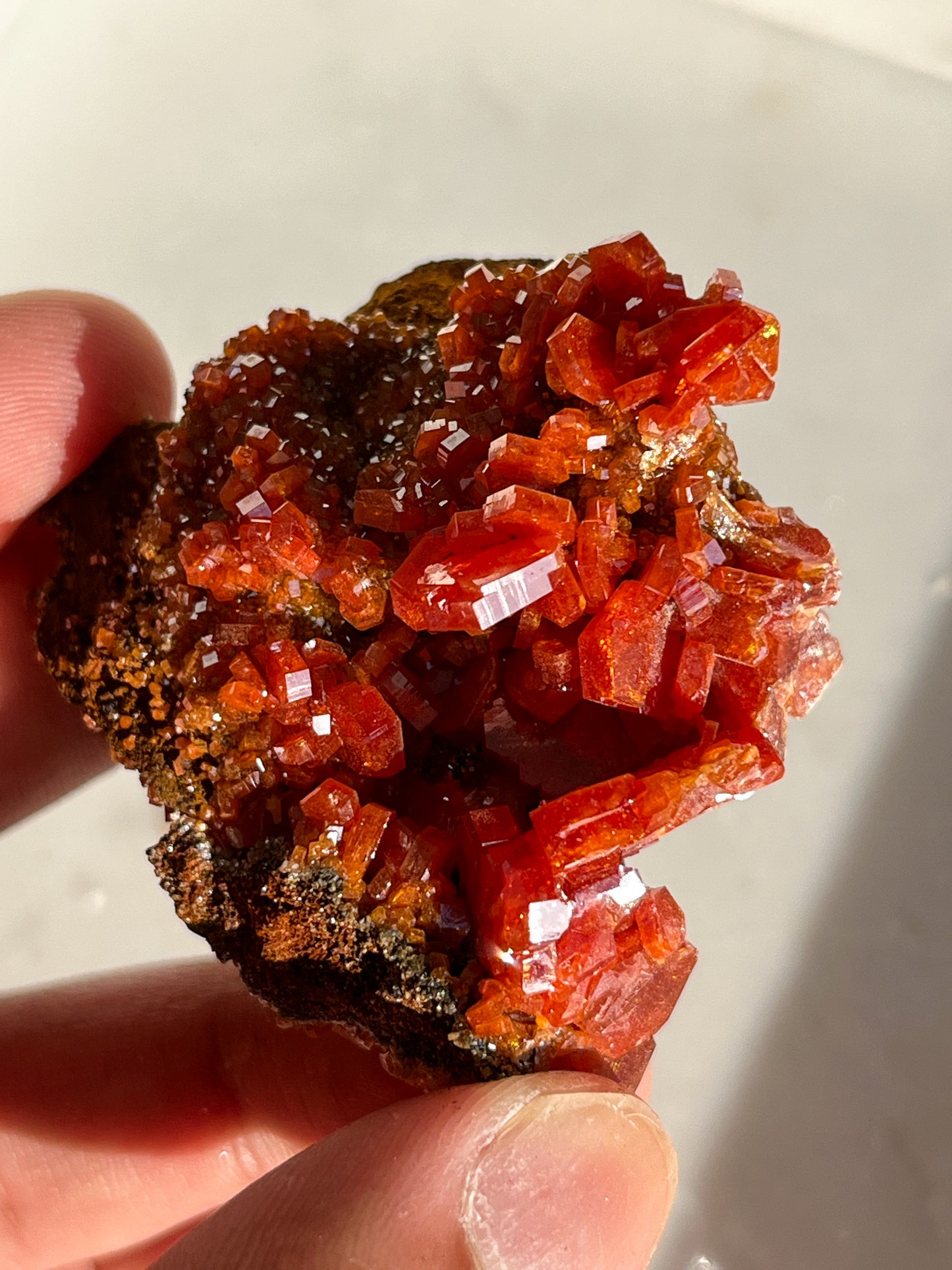 A Grade Vanadinite on Barite Specimen #H