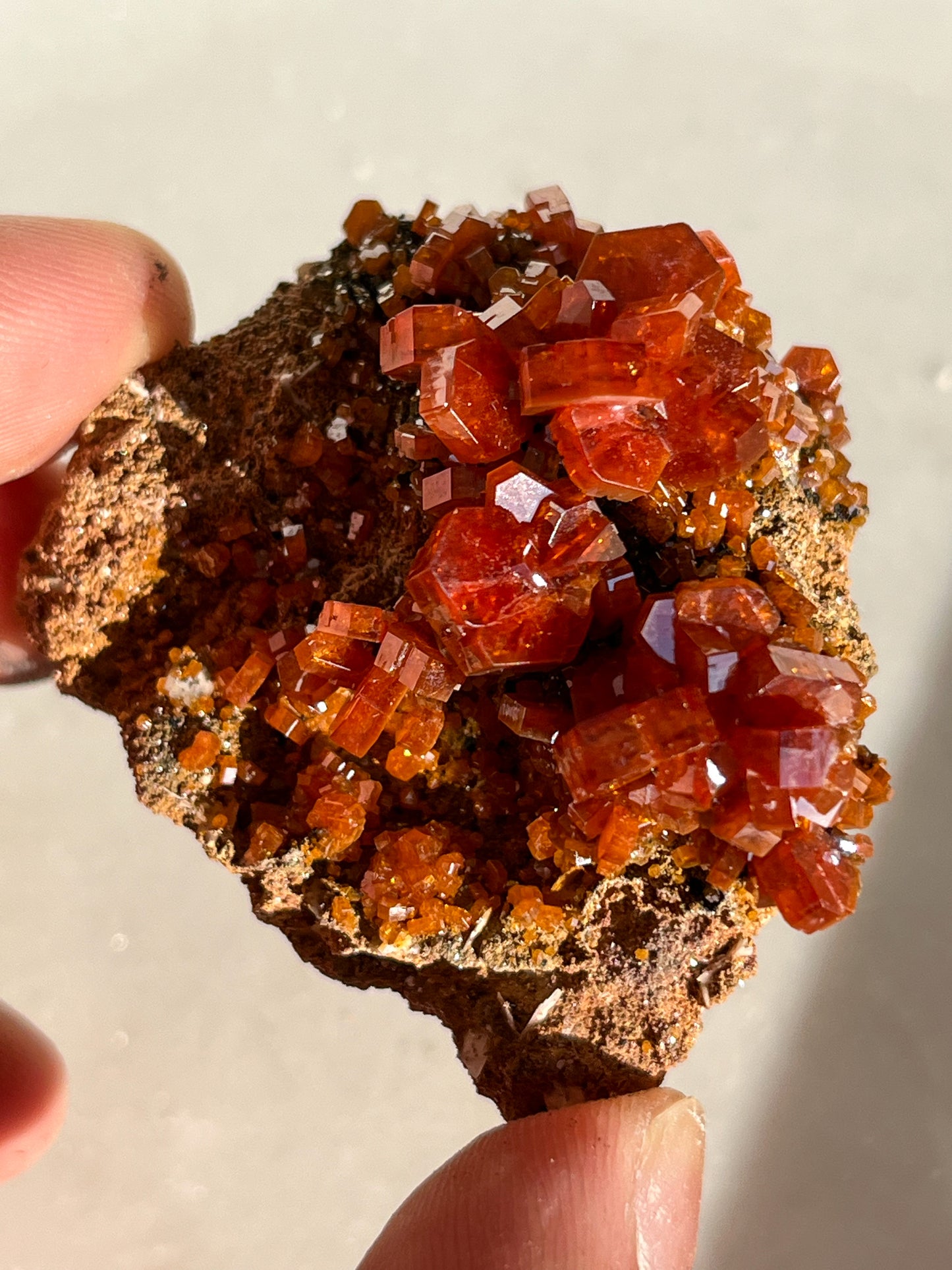 A Grade Vanadinite on Barite Specimen #I