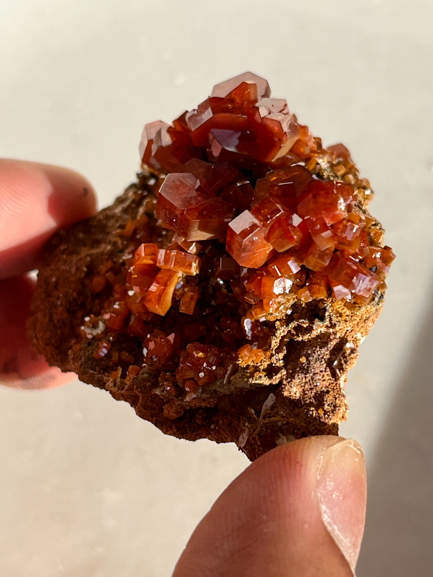 A Grade Vanadinite on Barite Specimen #I