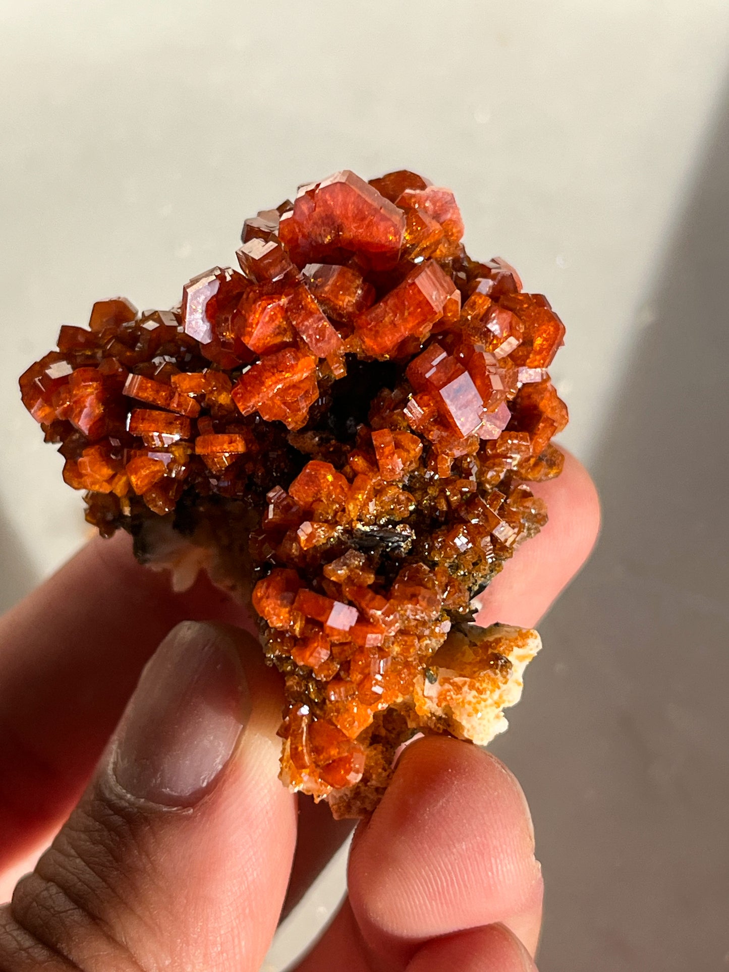 A Grade Vanadinite on Barite Specimen #M