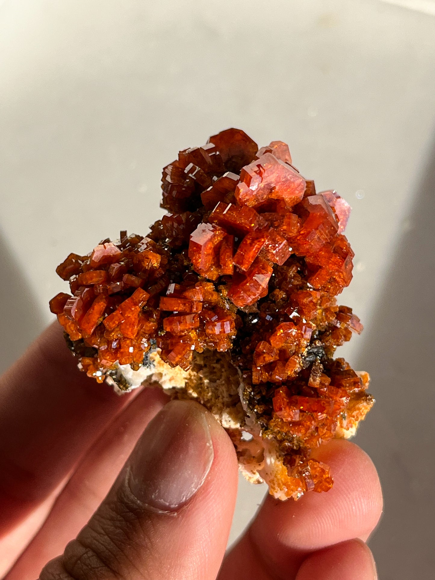 A Grade Vanadinite on Barite Specimen #M