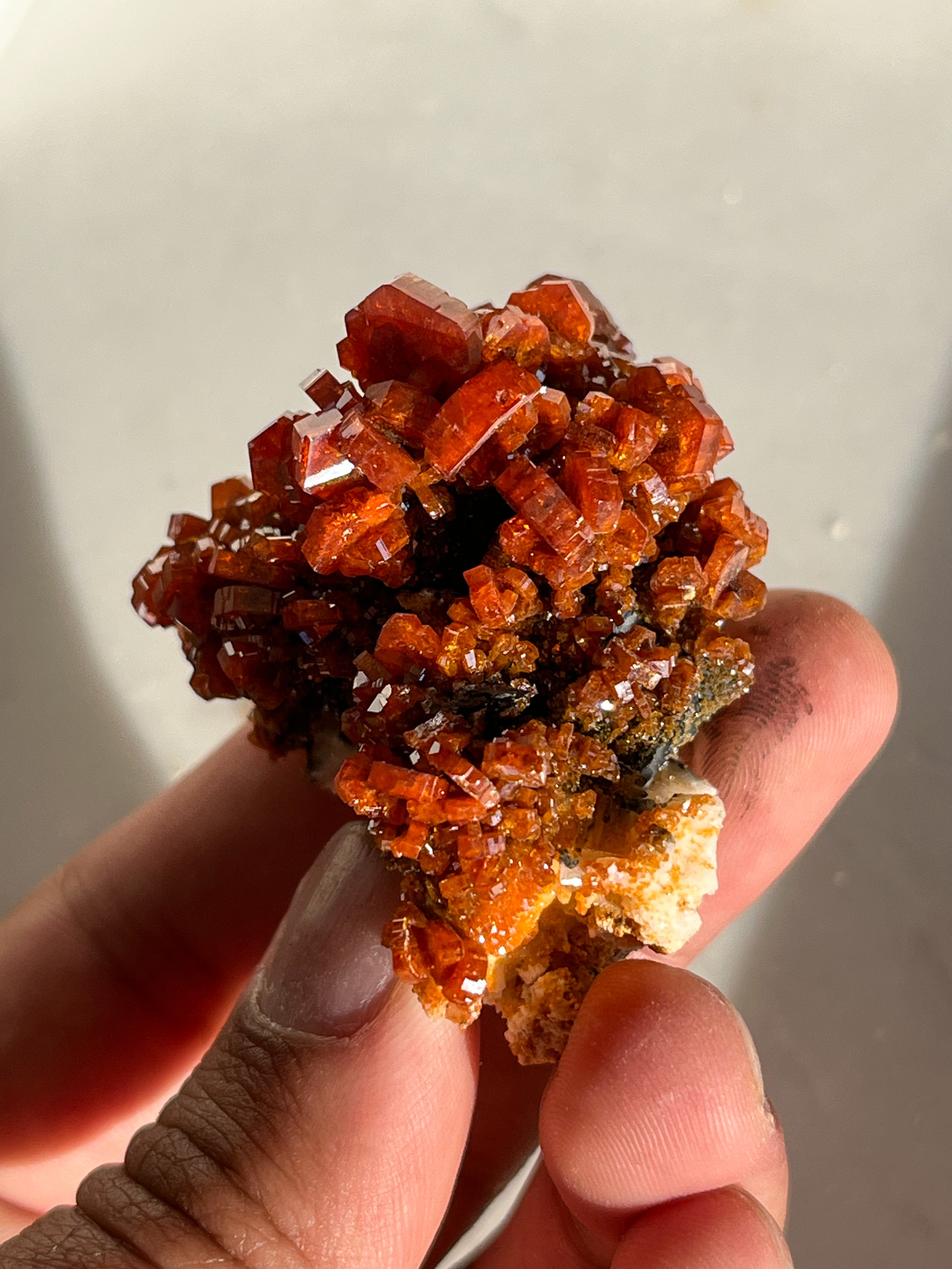 High Grade cheapest Vanadinite on Barite Specimen